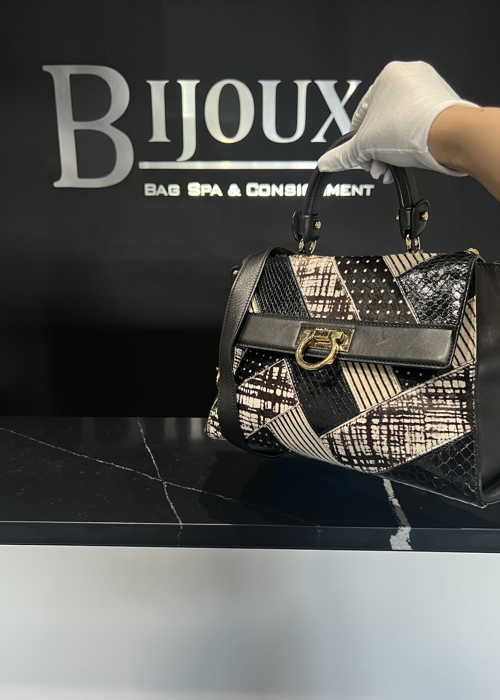 Salvatore Ferragamo Salvatore Ferragamo Patchwork Patterned