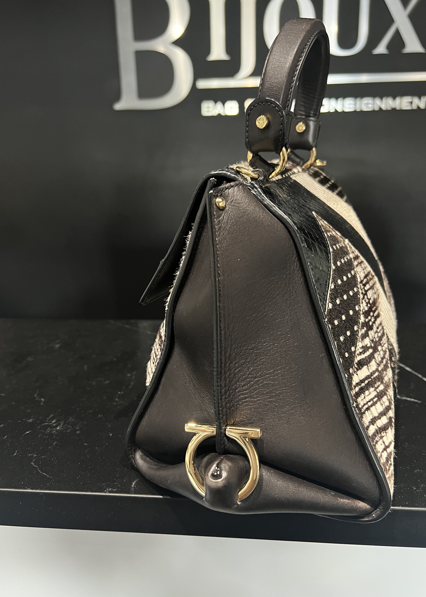 Salvatore Ferragamo SOLD - Salvatore Ferragamo Patchwork Patterned