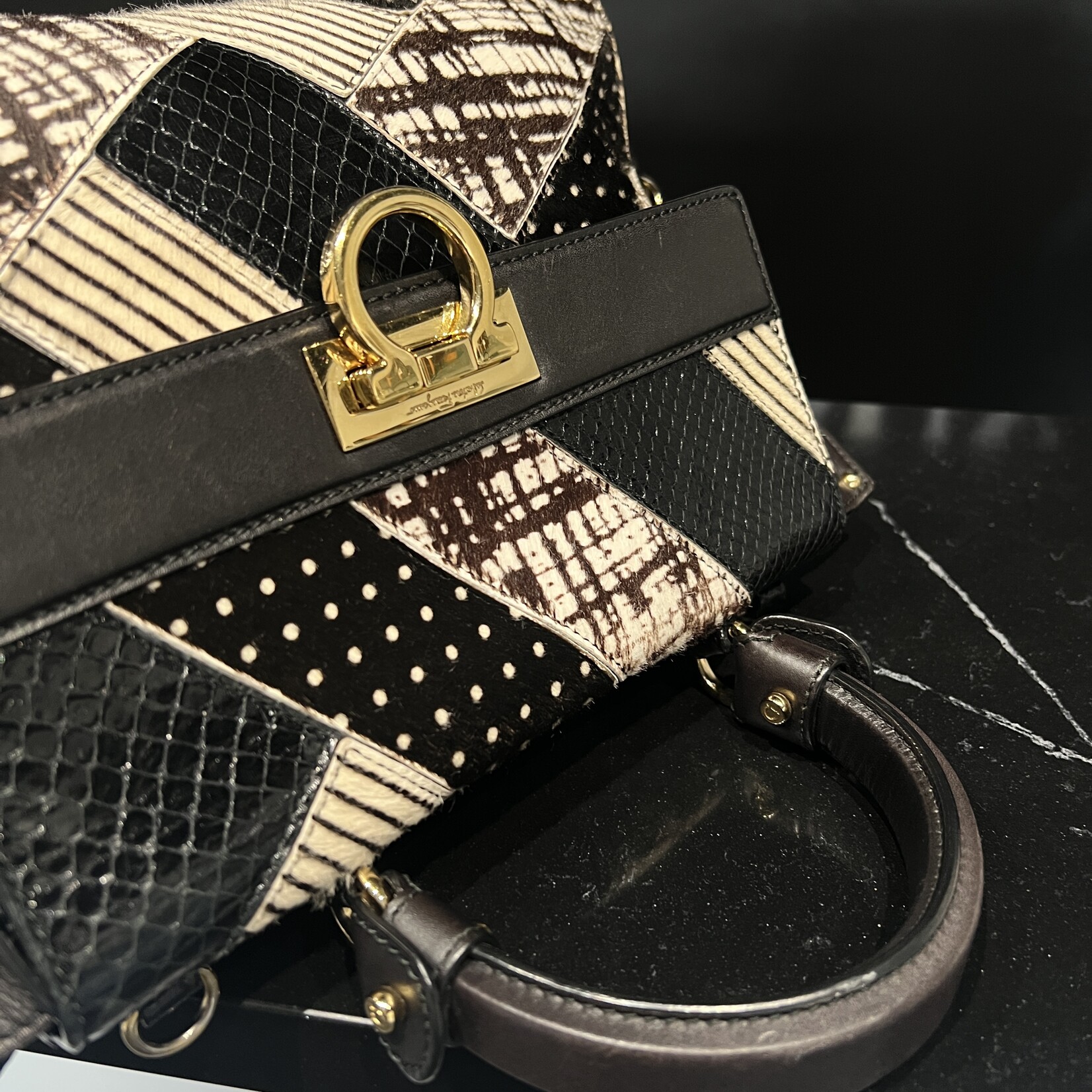 Salvatore Ferragamo Salvatore Ferragamo Patchwork Patterned