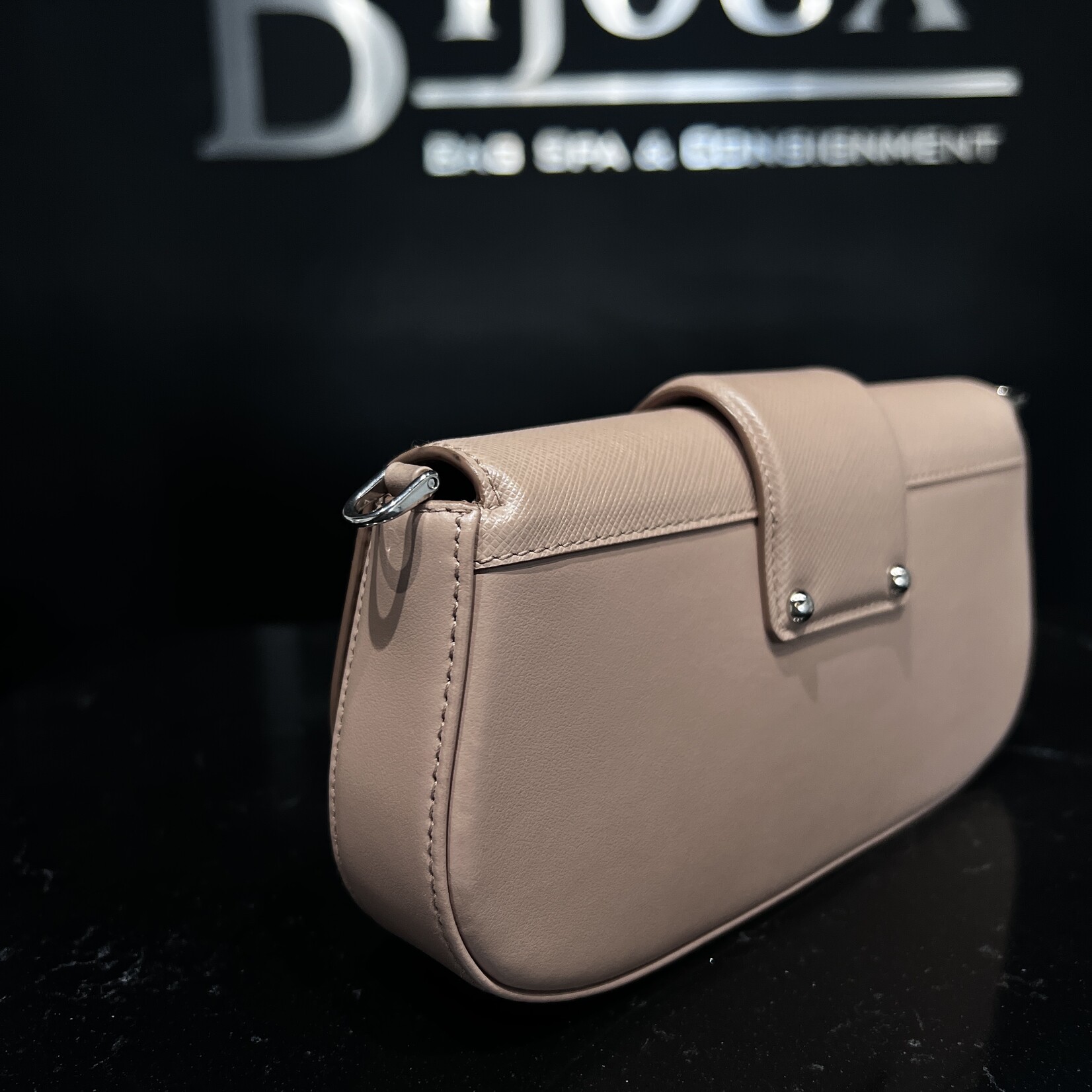 Prada Prada City Calfskin Saffiano Sidone Crossbody