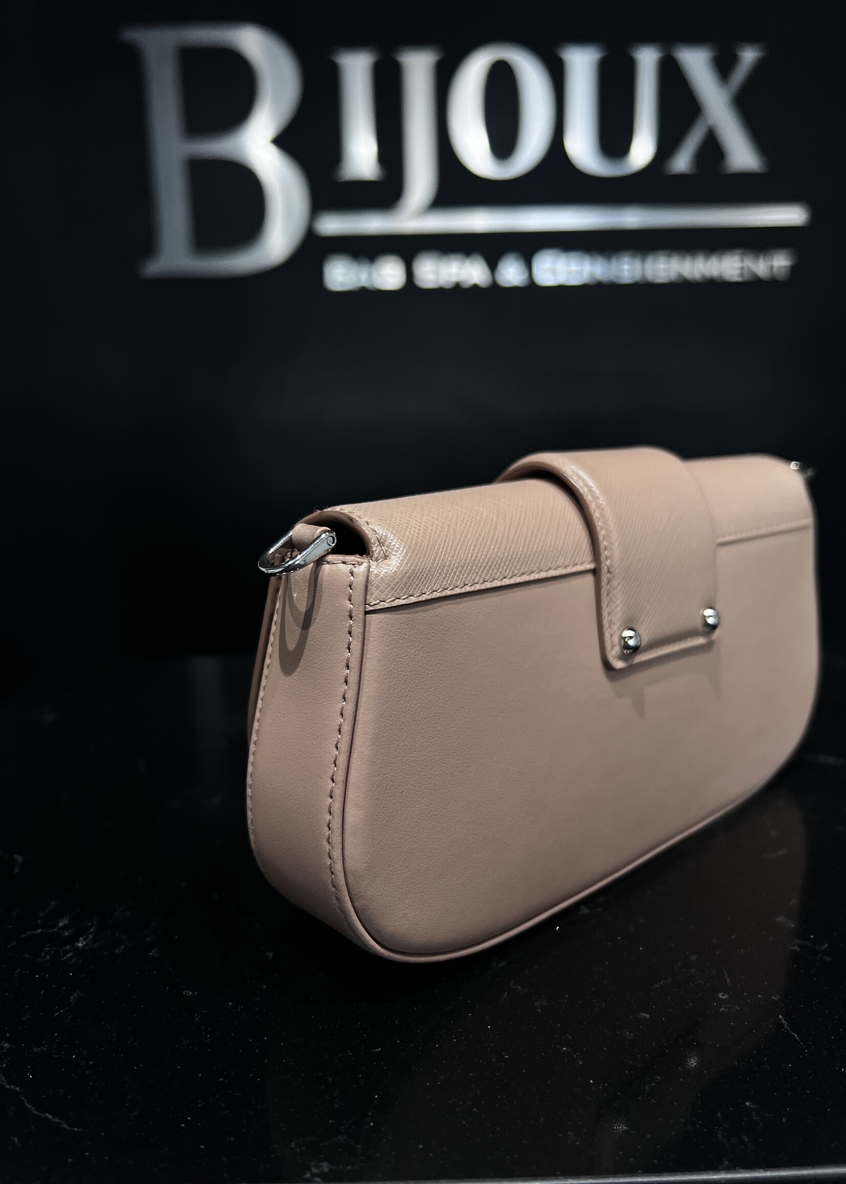 Prada Prada City Calfskin Saffiano Sidone Crossbody