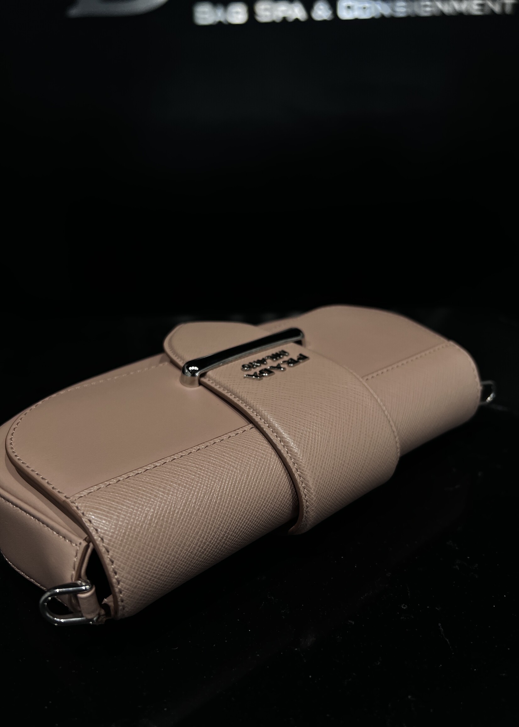 Prada Prada City Calfskin Saffiano Sidone Crossbody