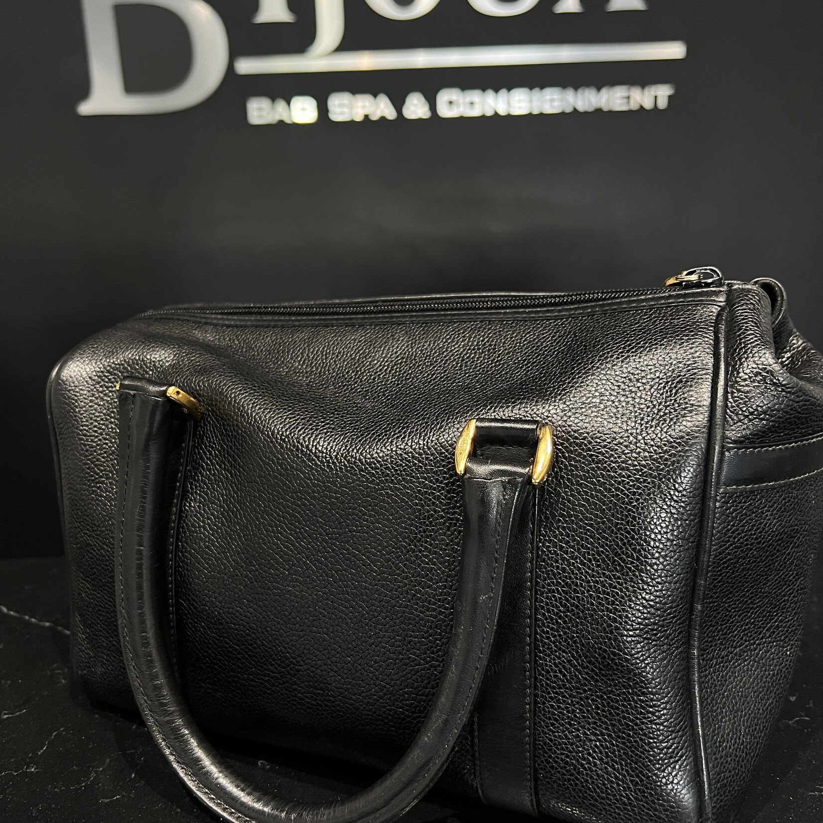 SOLD - Gucci Leather Vintage Bowler