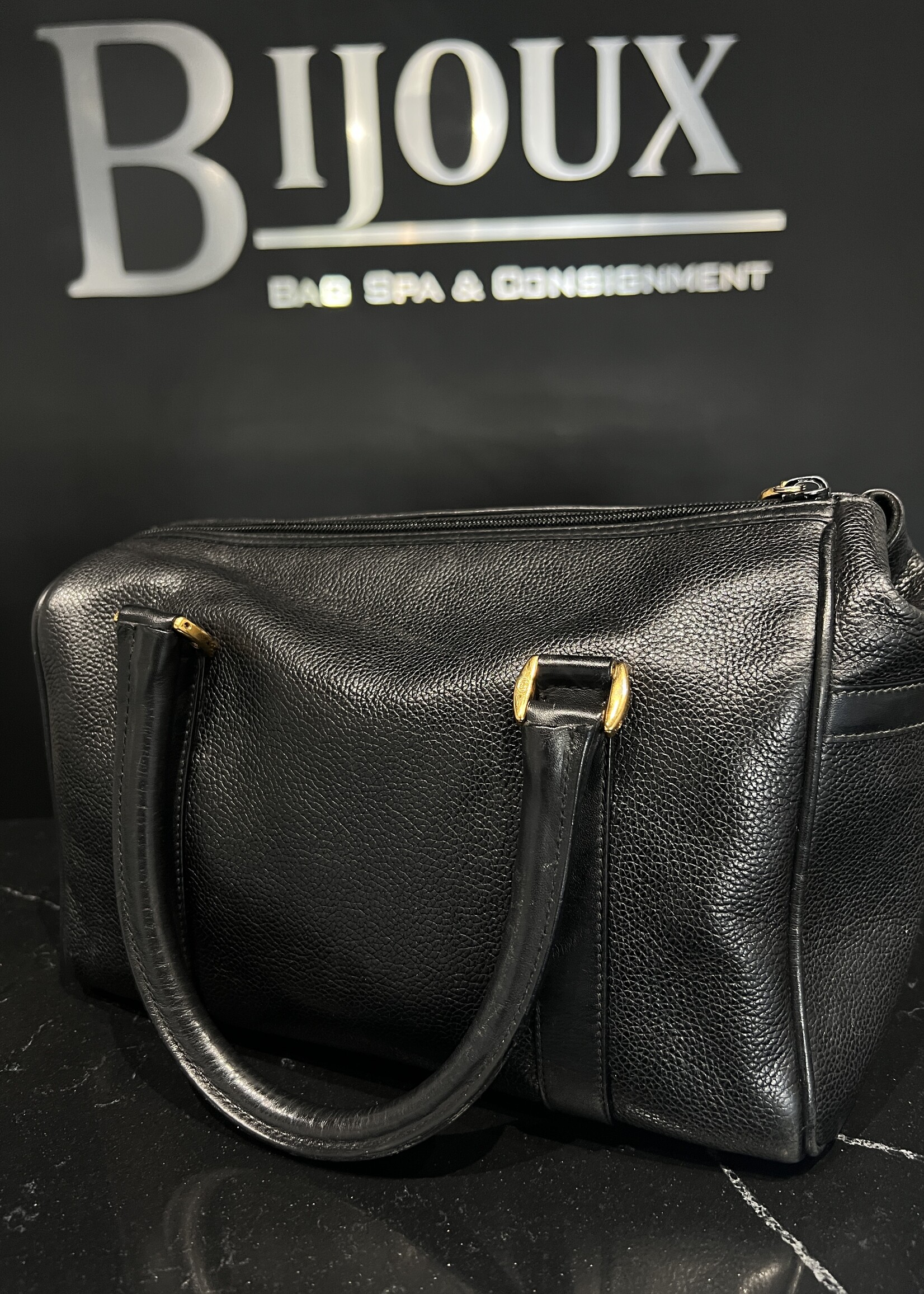 SOLD - Gucci Leather Vintage Bowler