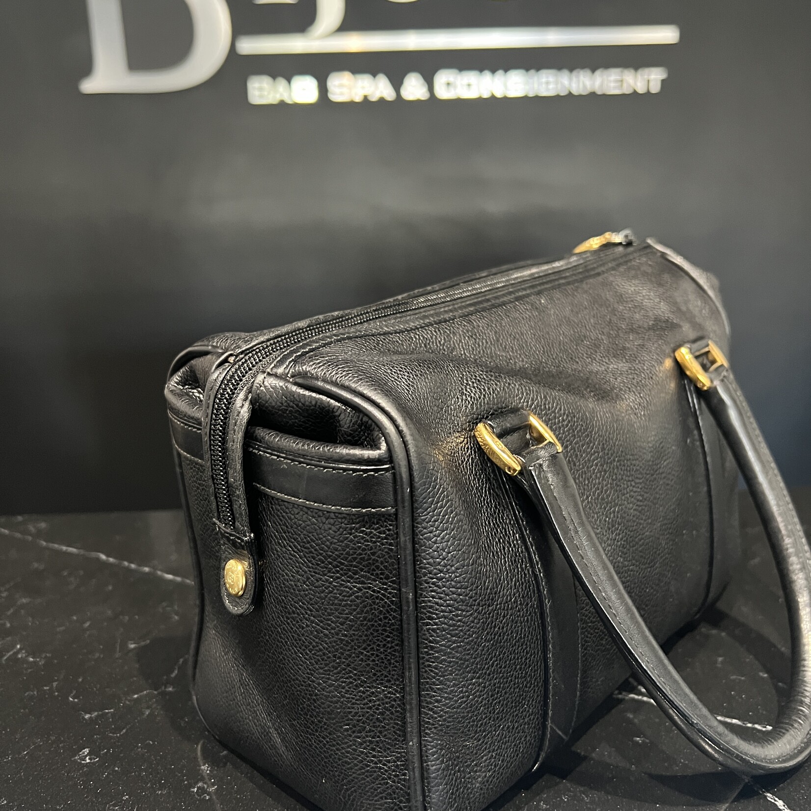 SOLD - Gucci Leather Vintage Bowler