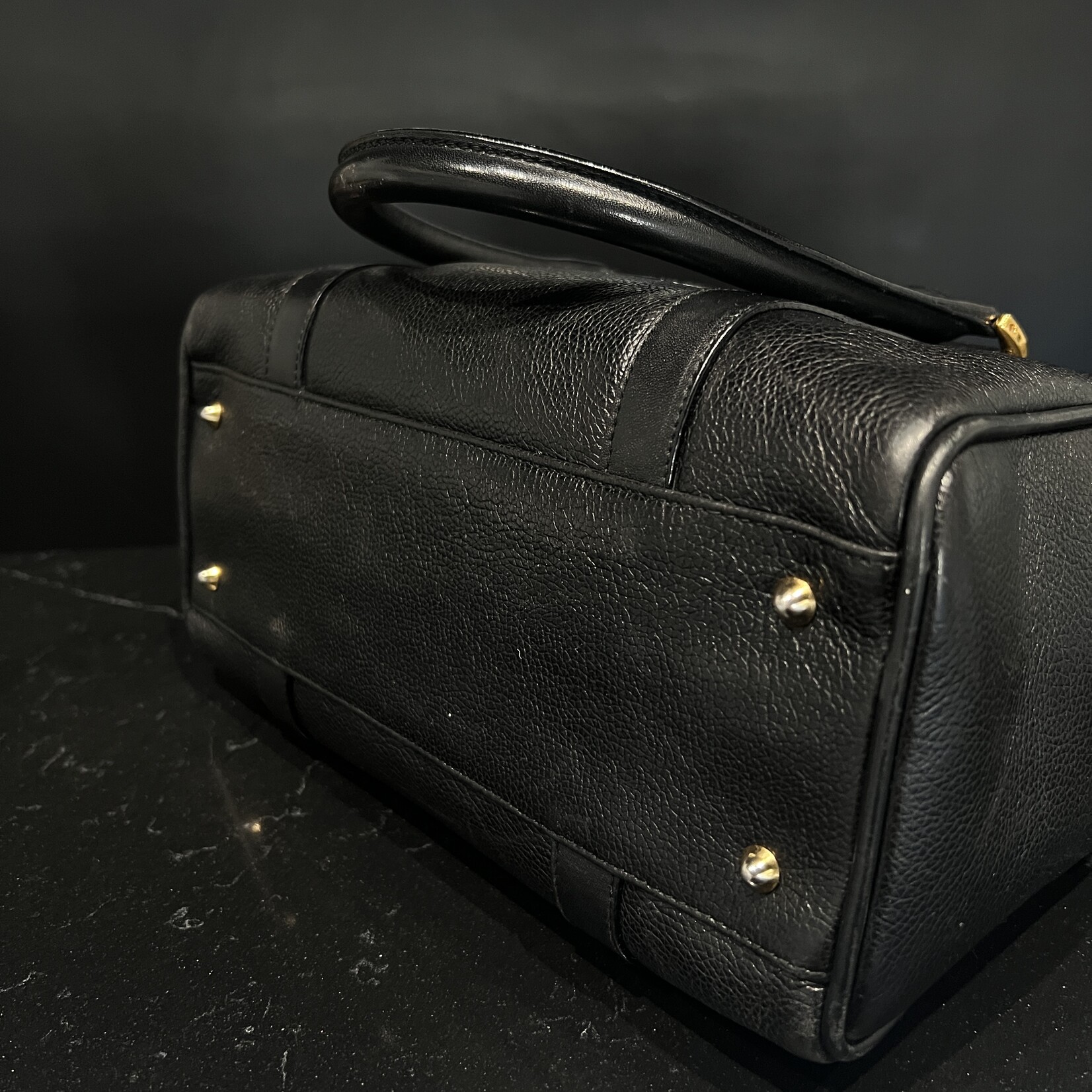 SOLD - Gucci Leather Vintage Bowler