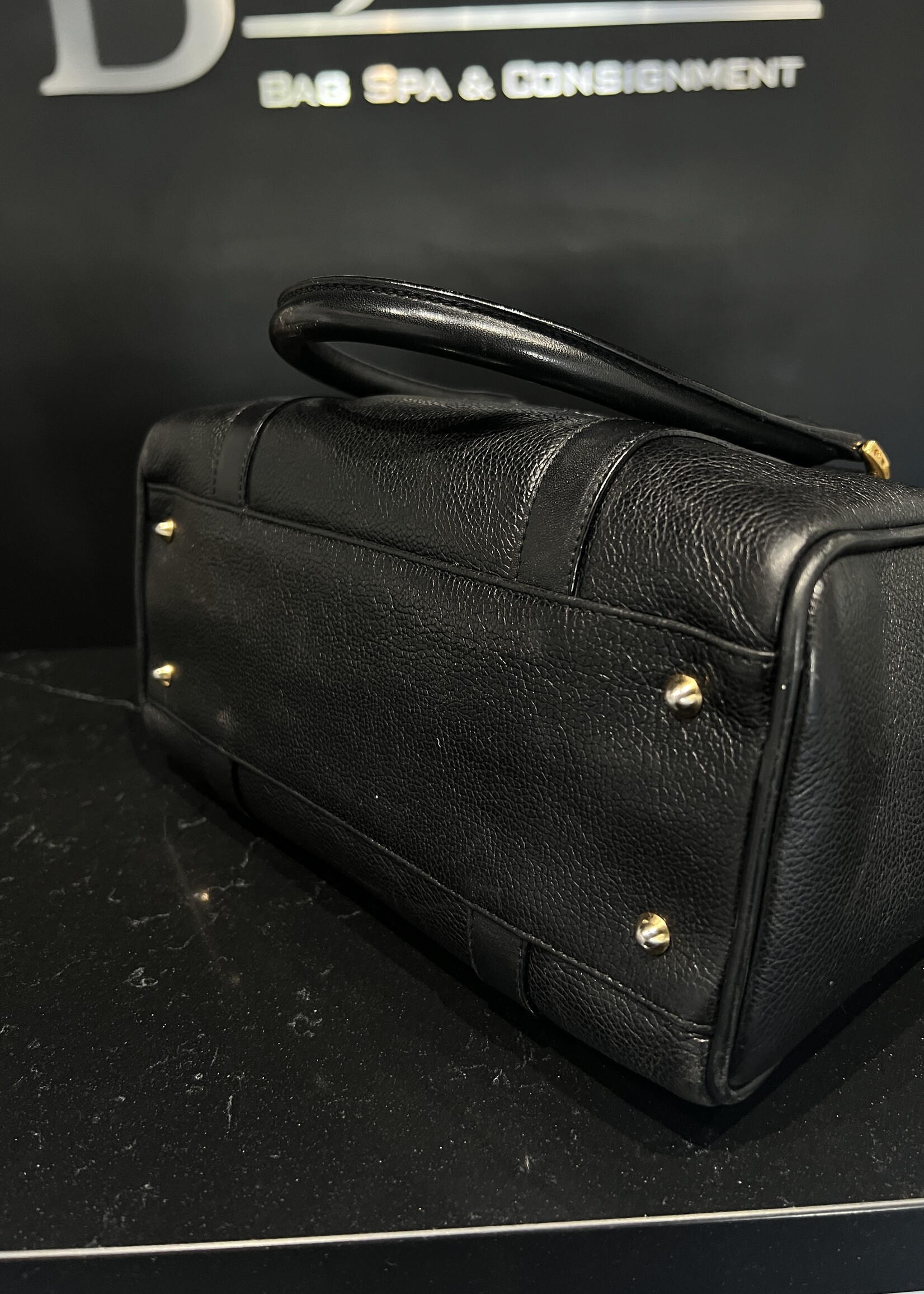 SOLD - Gucci Leather Vintage Bowler