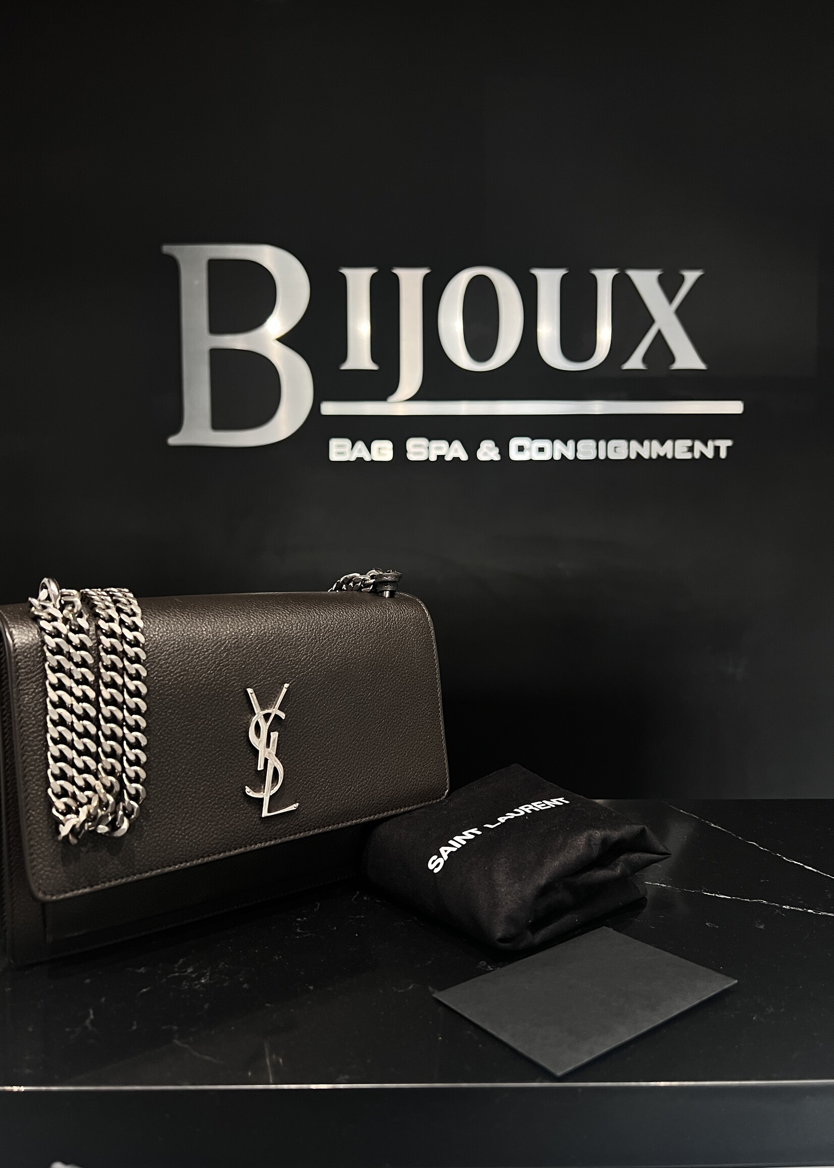 Saint Laurent SOLD- Saint Laurent Charcoal Sunset Medium