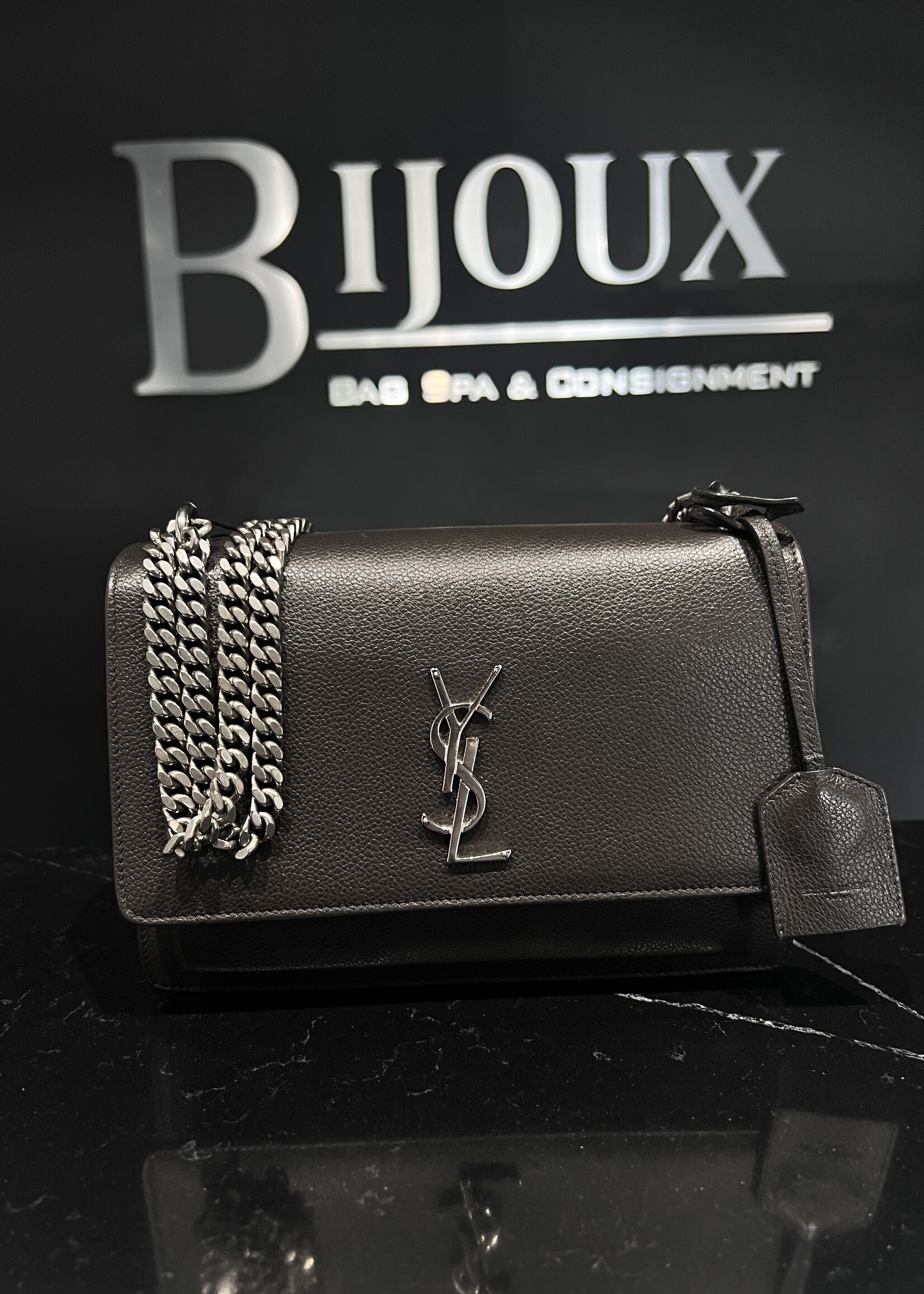 Saint Laurent SOLD- Saint Laurent Charcoal Sunset Medium