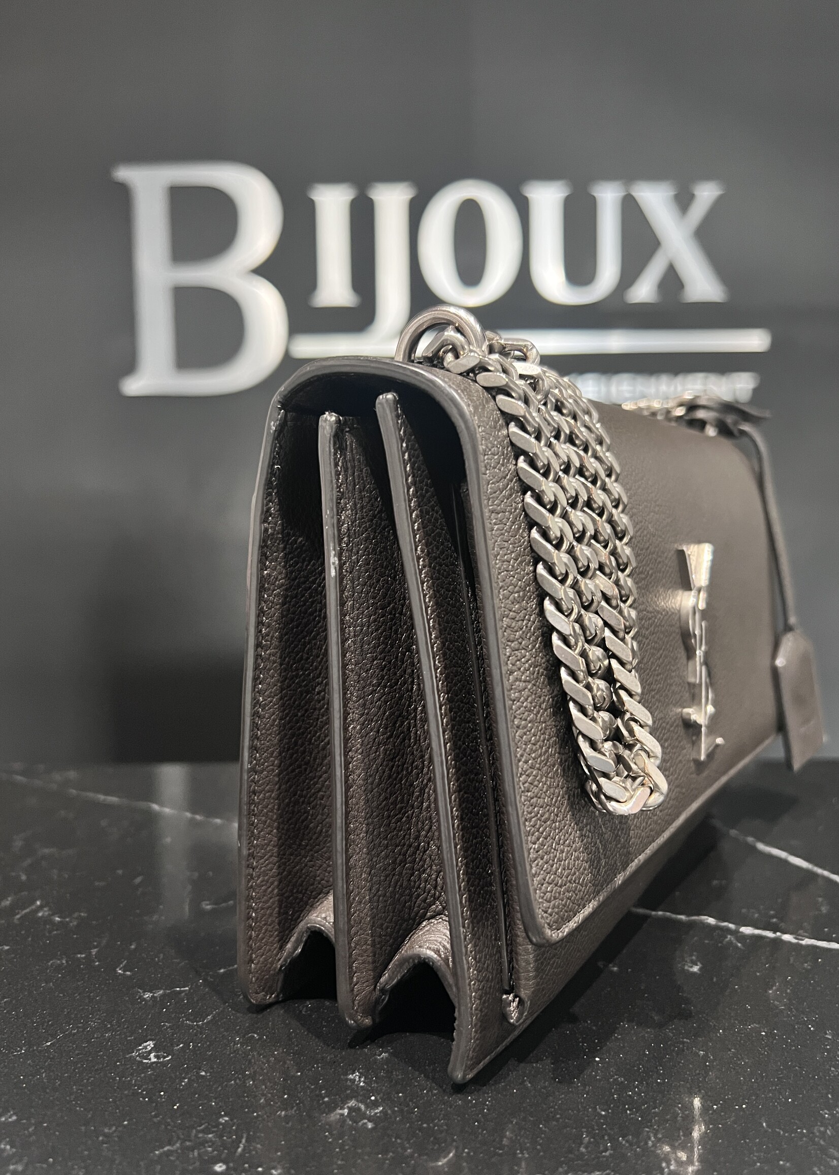 Saint Laurent SOLD- Saint Laurent Charcoal Sunset Medium