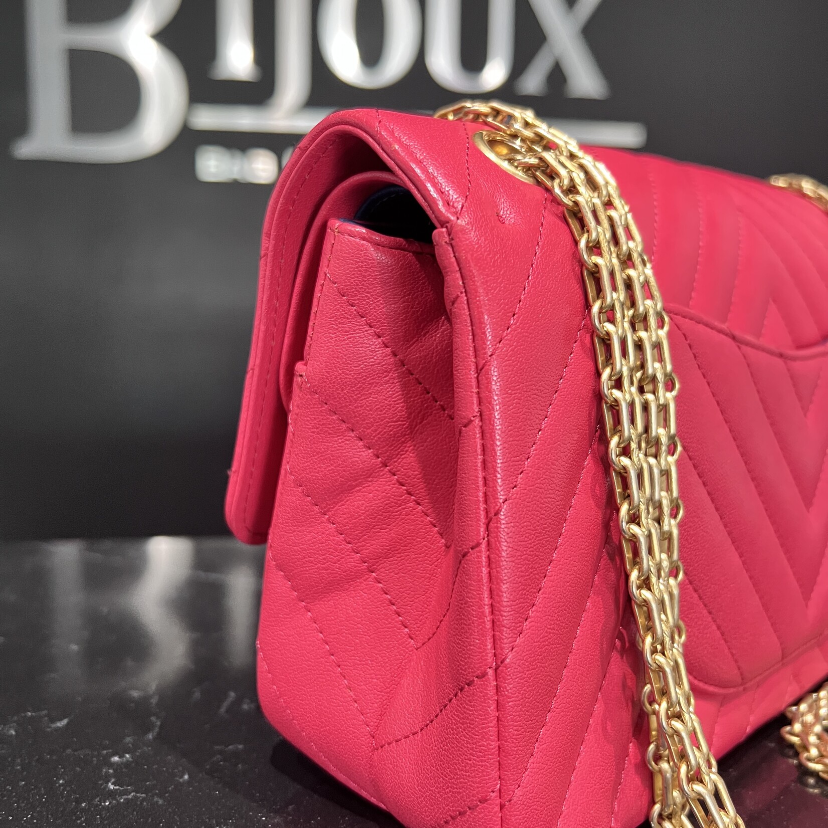 Chanel Chanel Chevron Quilted Pink 2.55 Reissue