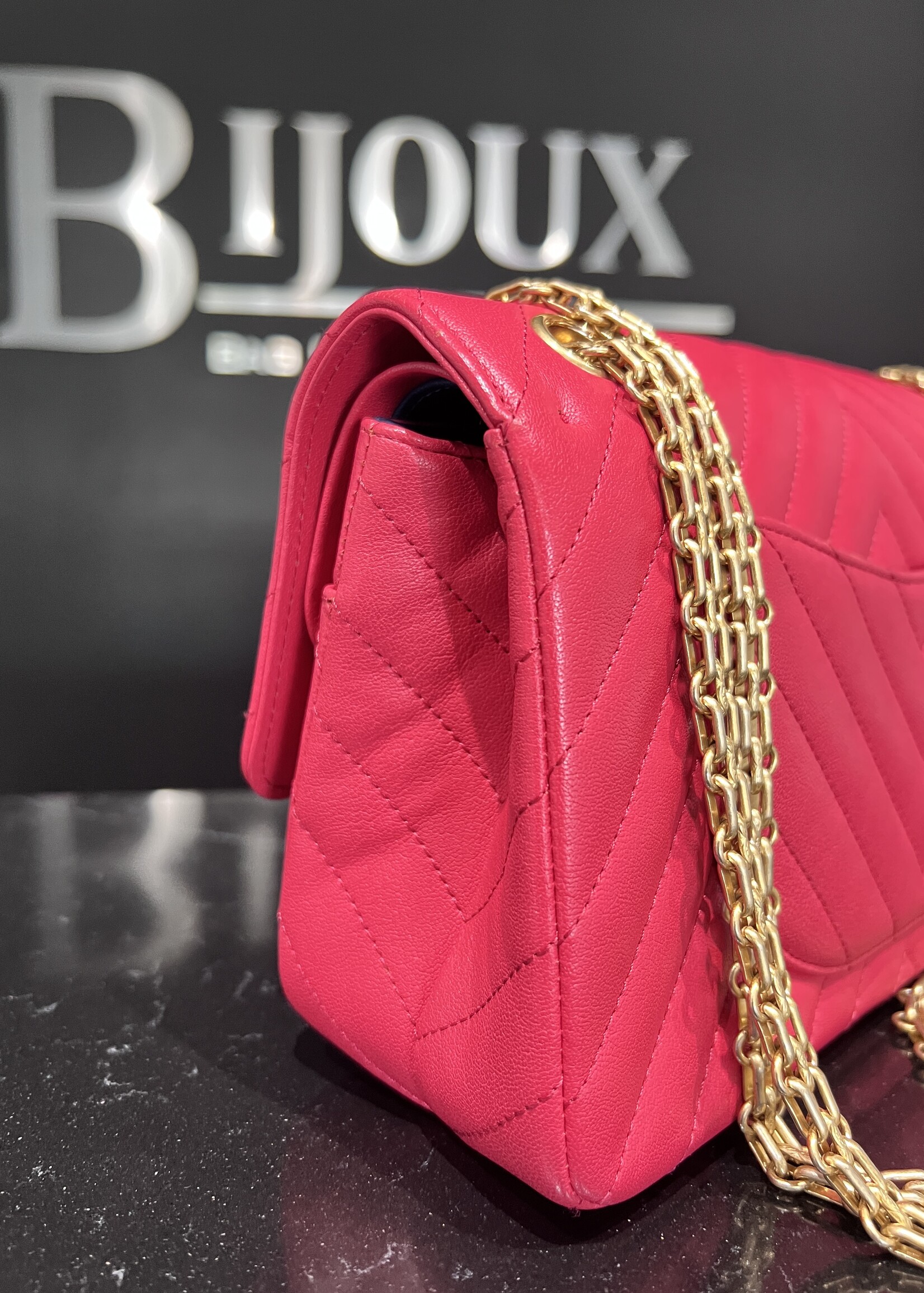 Chanel Chanel Chevron Quilted Pink 2.55 Reissue
