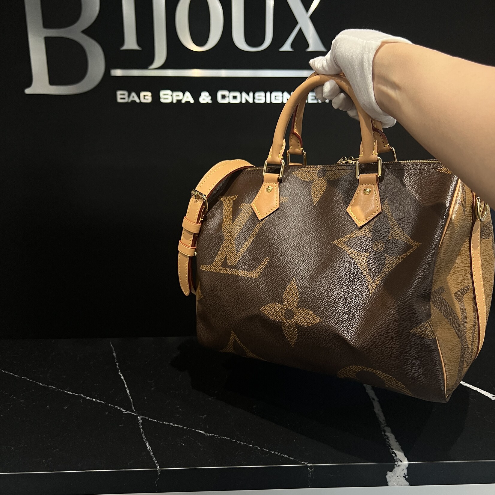 Louis Vuitton SOLD - Louis Vuitton Speedy 30 Reverse Giant Monogram