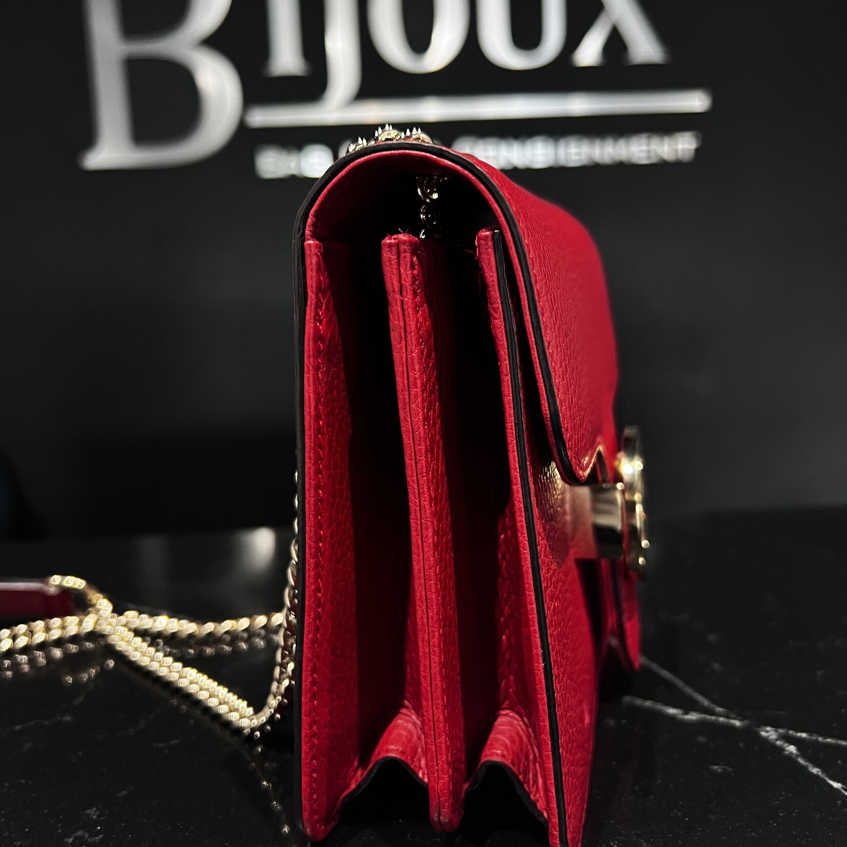 Gucci Gucci Dollar Crossbody Red