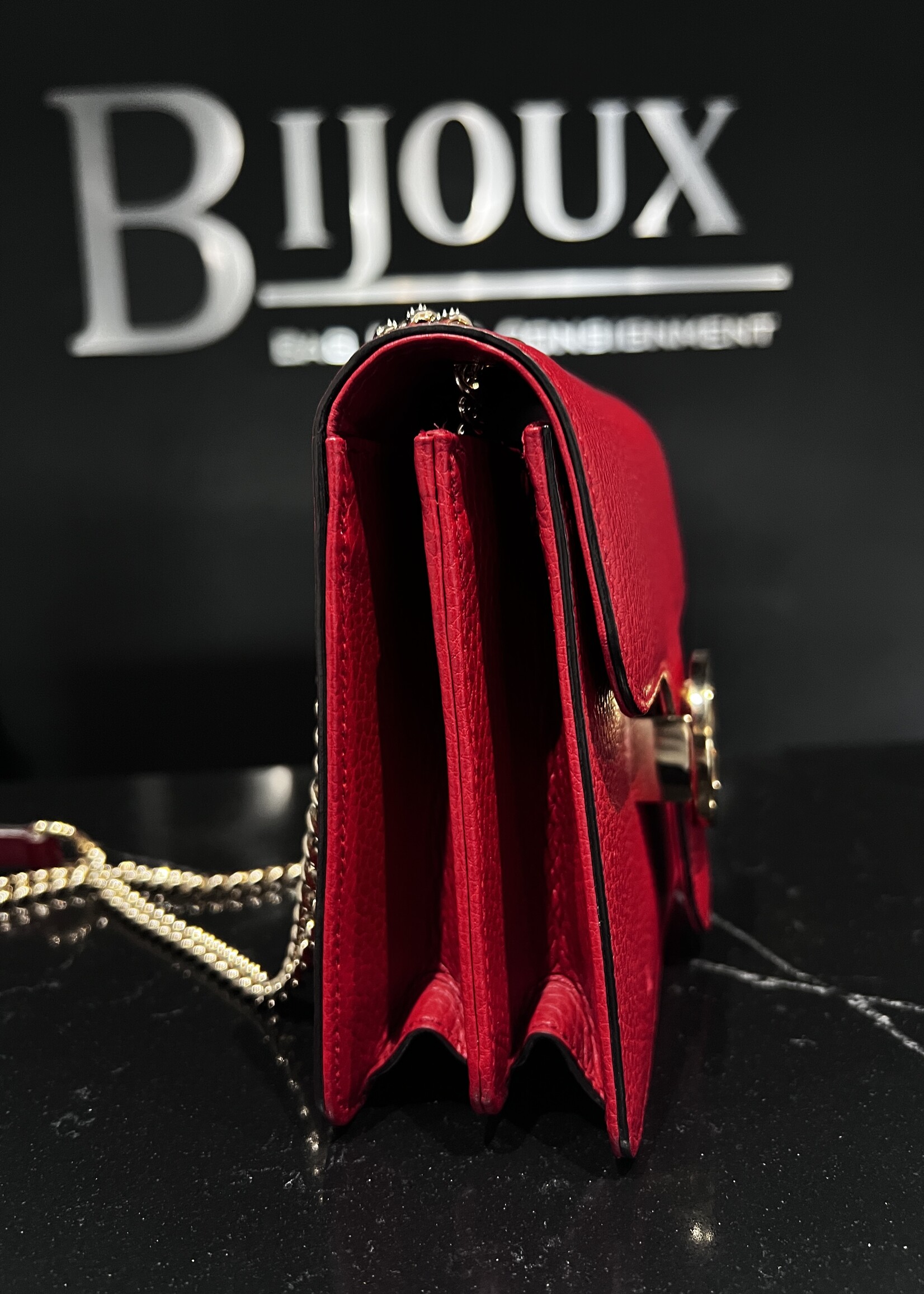 Gucci Gucci Dollar Crossbody Red