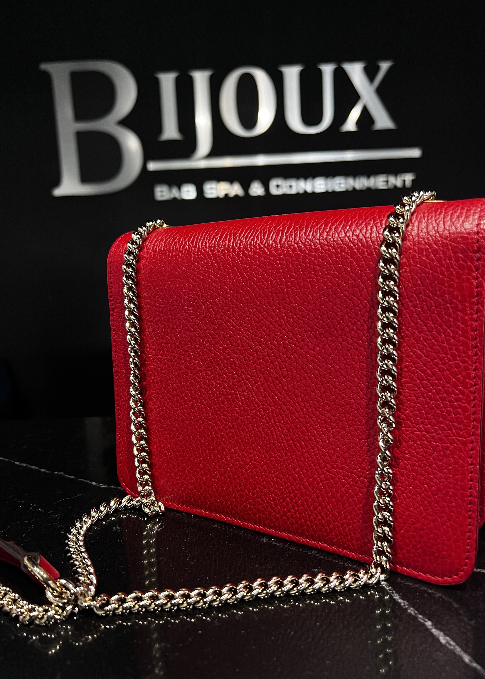 Gucci Gucci Dollar Crossbody Red