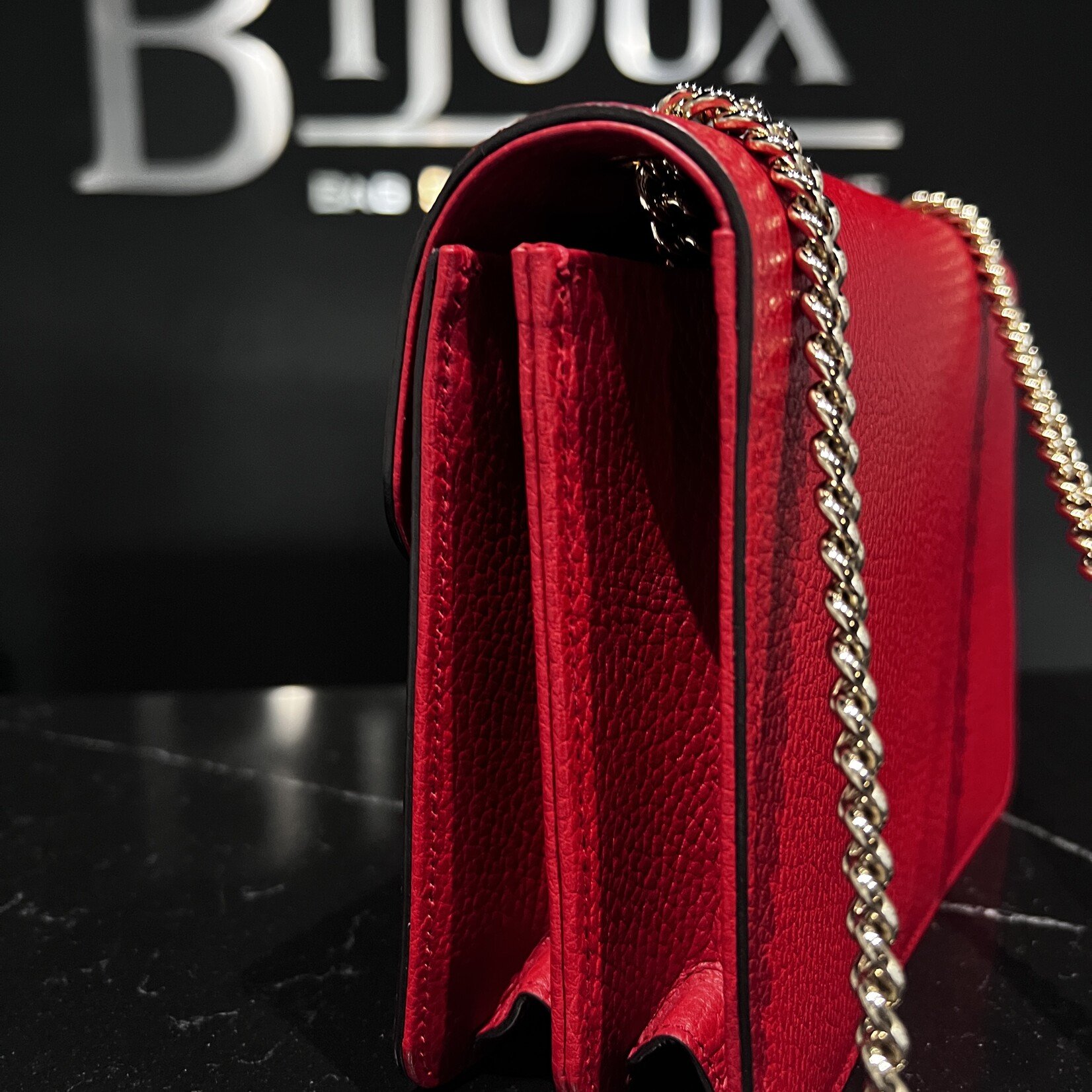Gucci Gucci Dollar Crossbody Red