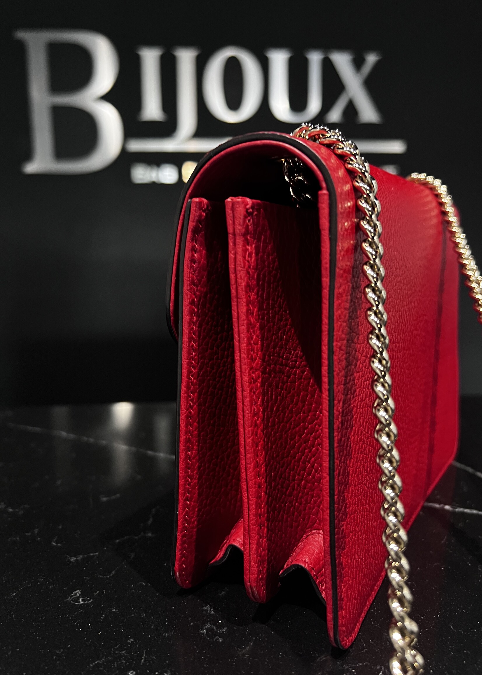 Gucci Gucci Dollar Crossbody Red