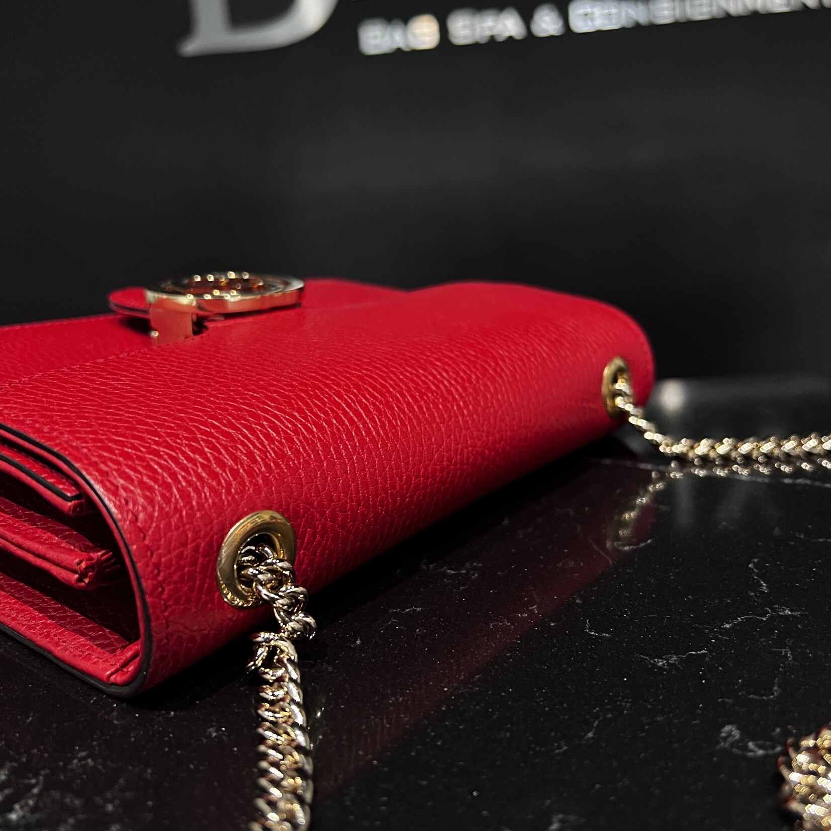 Gucci Gucci Dollar Crossbody Red