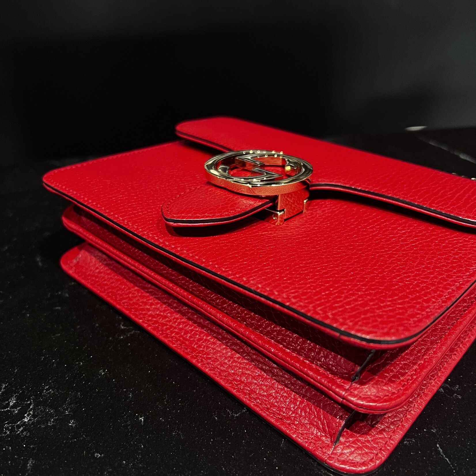 Gucci Gucci Dollar Crossbody Red