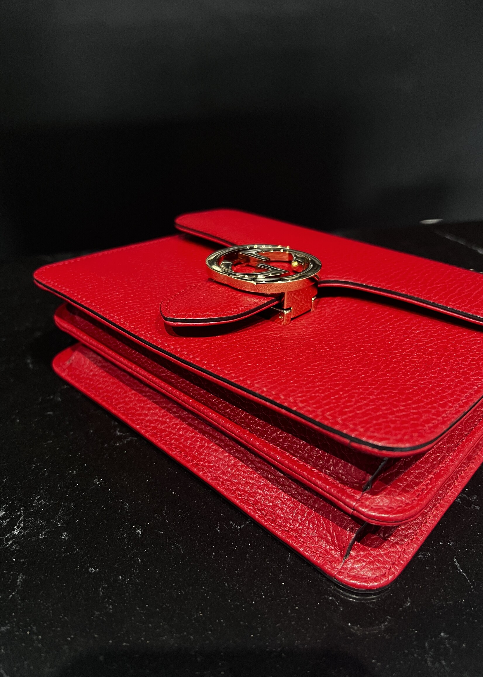 Gucci Gucci Dollar Crossbody Red