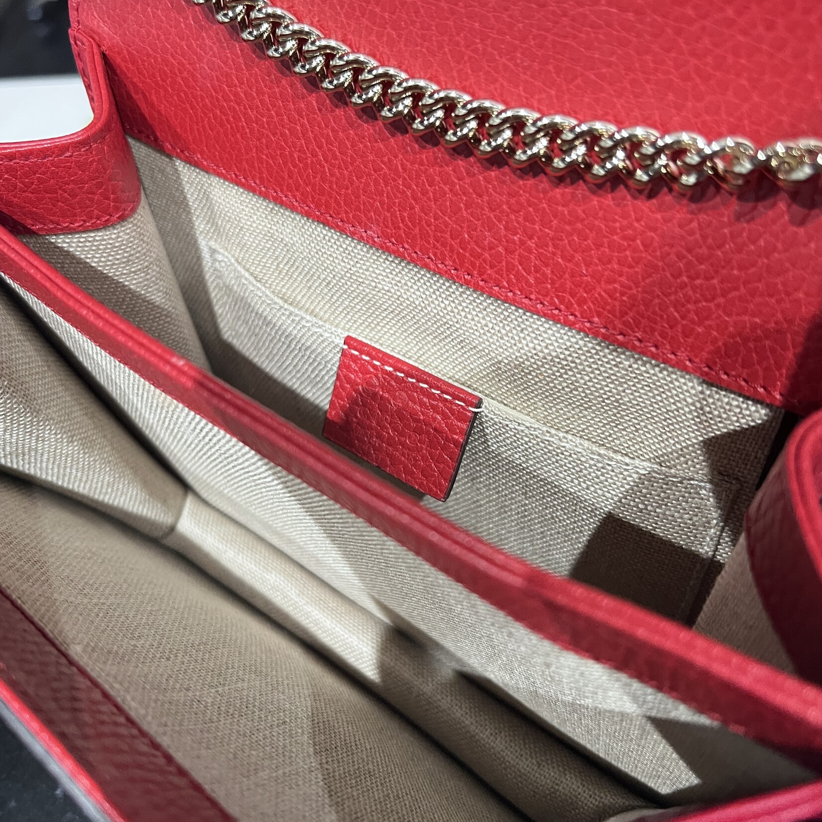 Gucci Gucci Dollar Crossbody Red