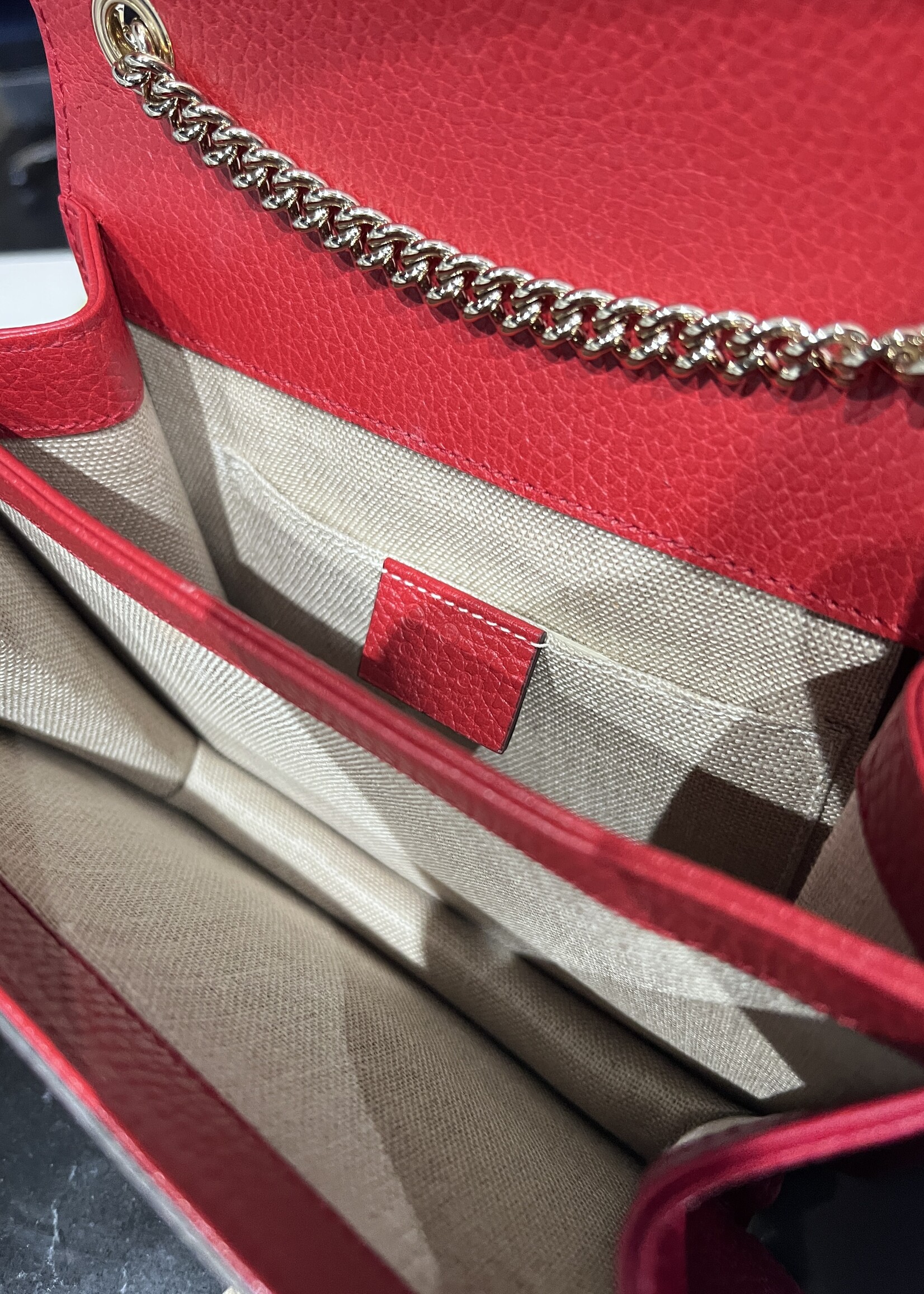 Gucci Gucci Dollar Crossbody Red