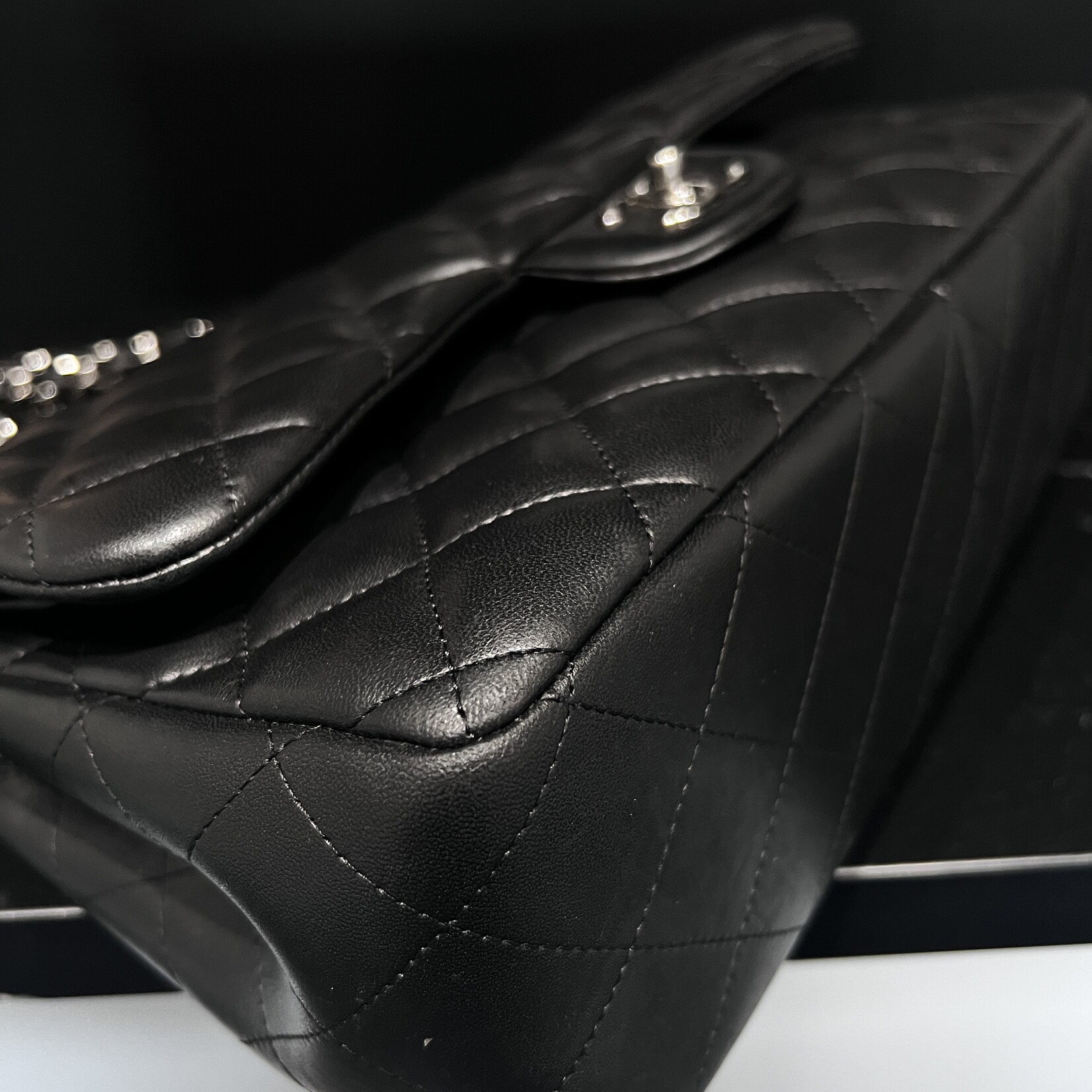 Chanel SOLD- Chanel Black Jumbo Lambskin