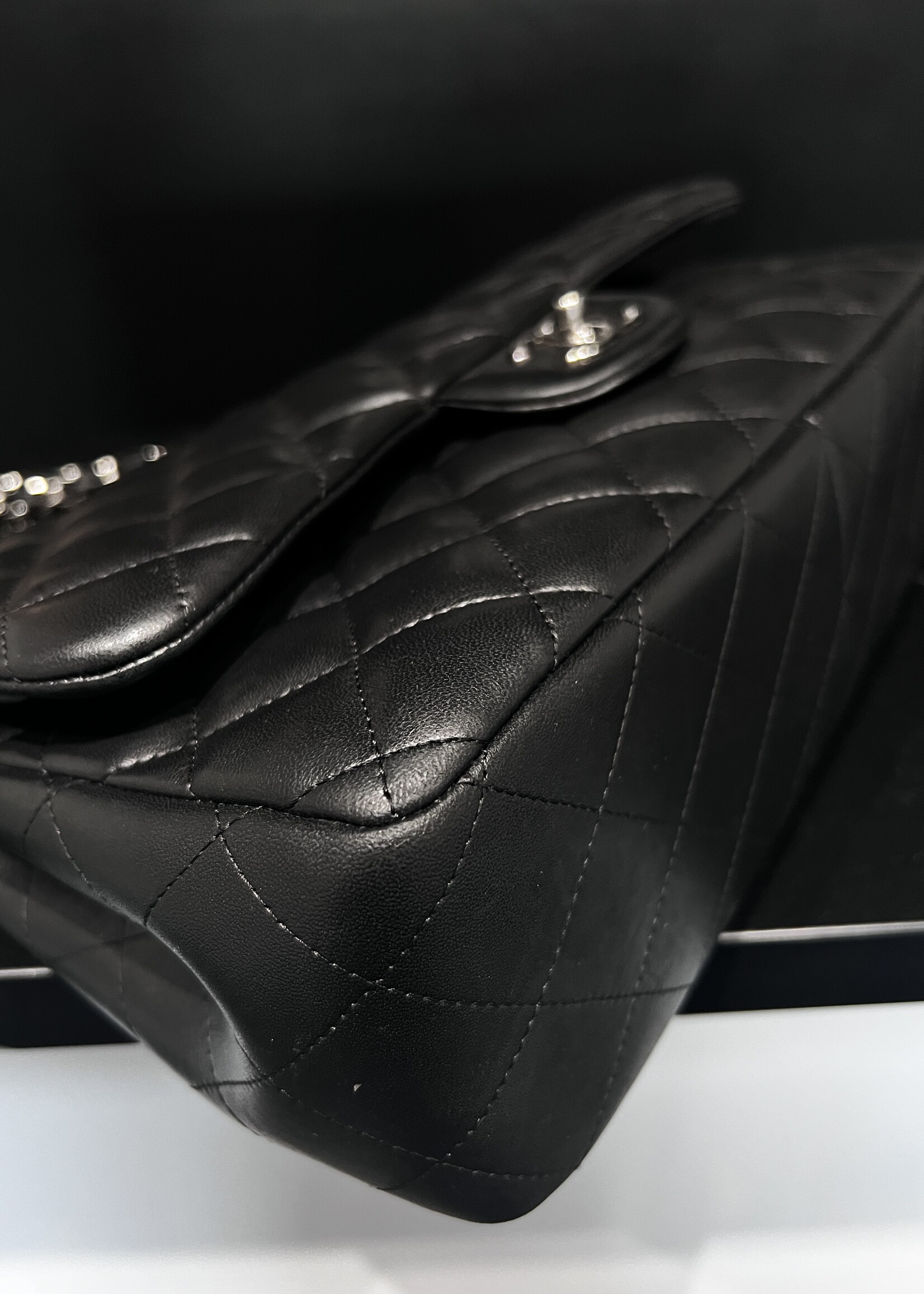 Chanel SOLD- Chanel Black Jumbo Lambskin