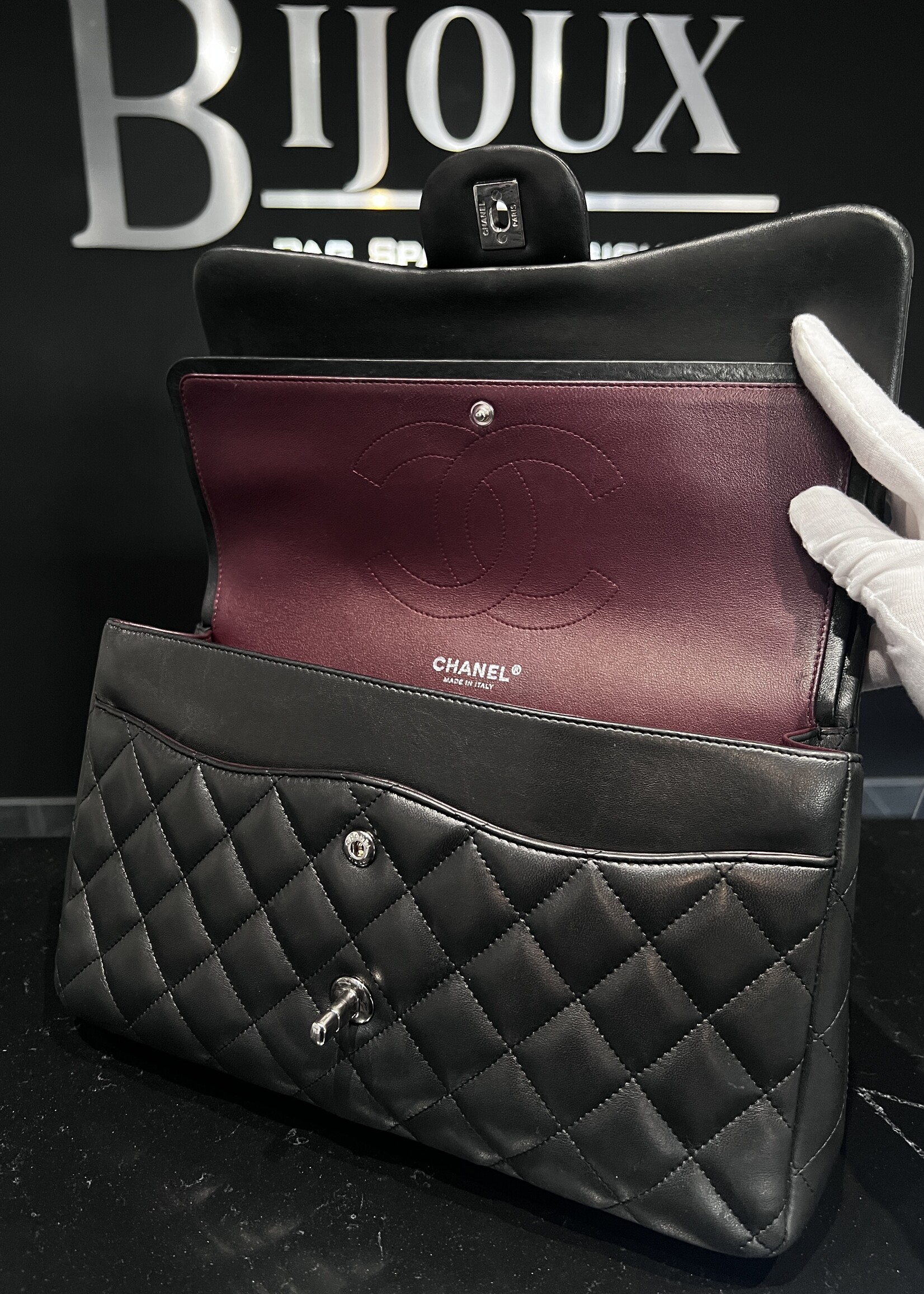 Chanel SOLD- Chanel Black Jumbo Lambskin