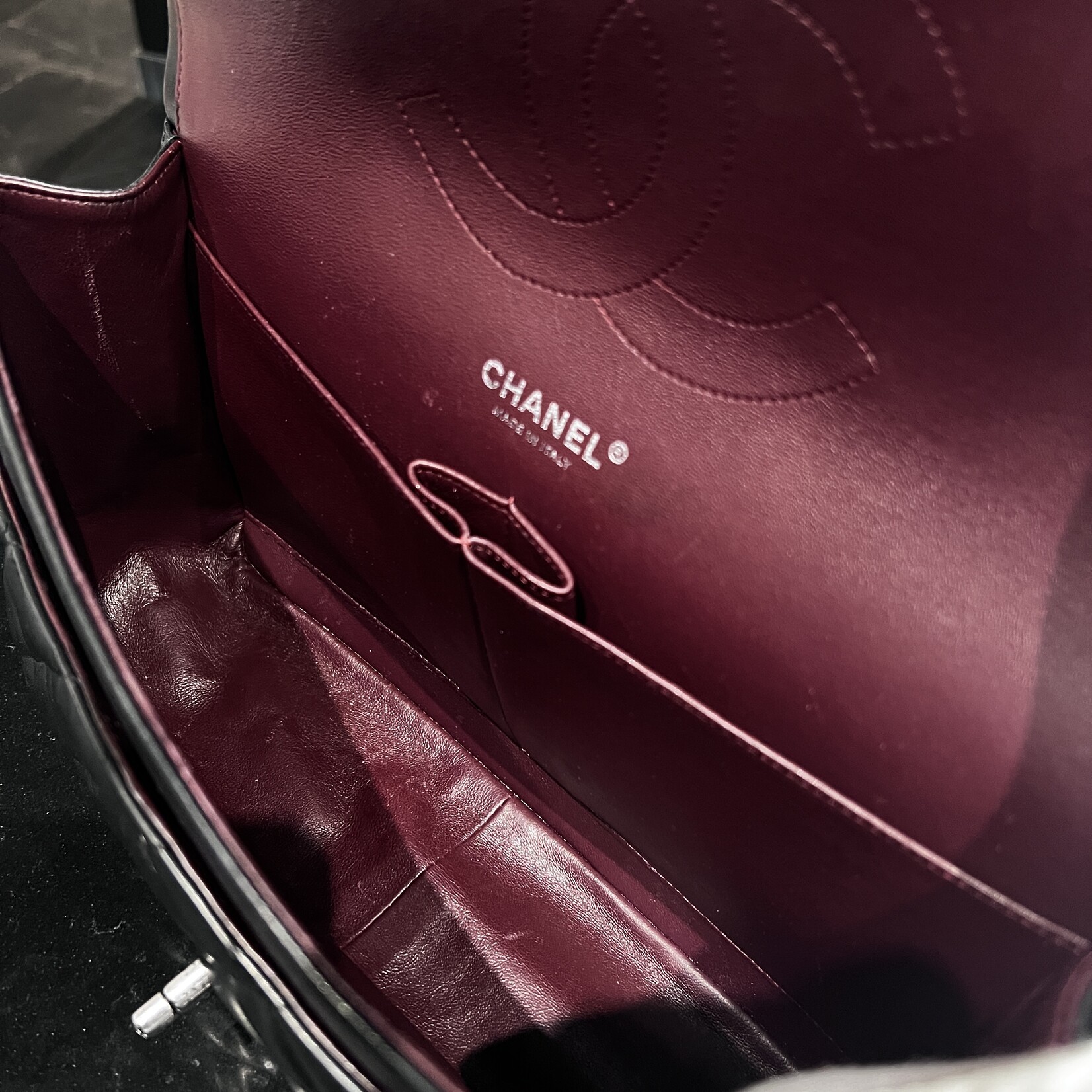 Chanel SOLD- Chanel Black Jumbo Lambskin