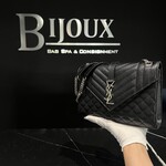 Saint Laurent SOLD- Saint Laurent Black Envelope Medium SHW