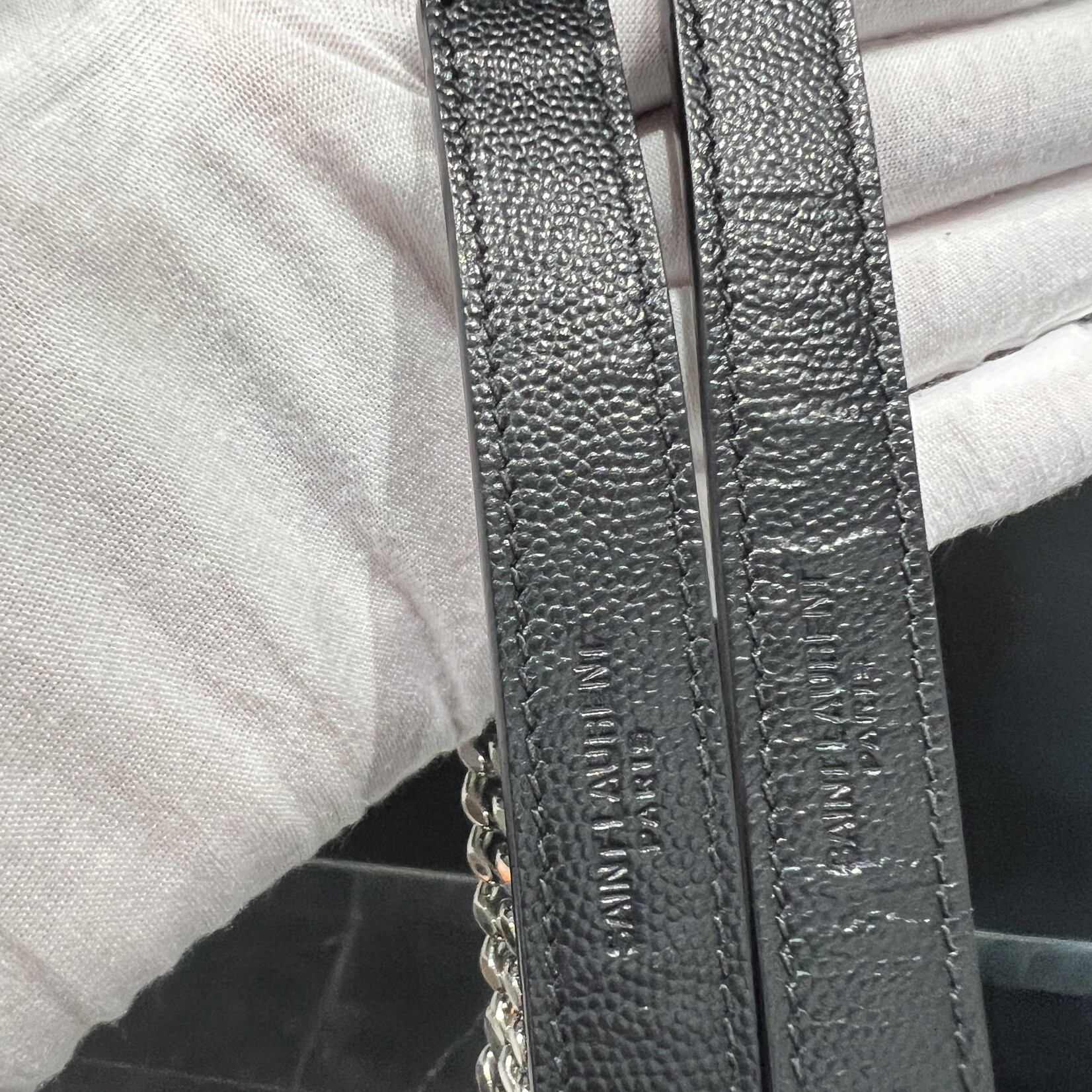 Saint Laurent SOLD- Saint Laurent Black Envelope Medium SHW