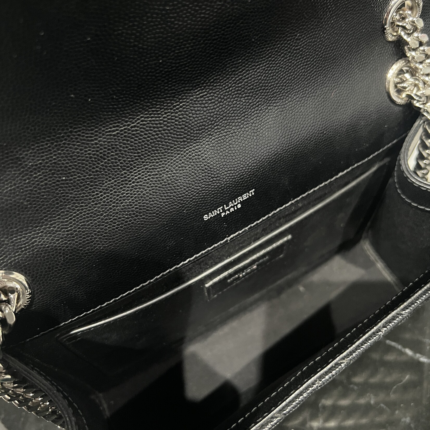 Saint Laurent SOLD- Saint Laurent Black Envelope Medium SHW