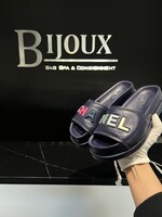 Chanel Chanel Leather Logo Sandals- 37