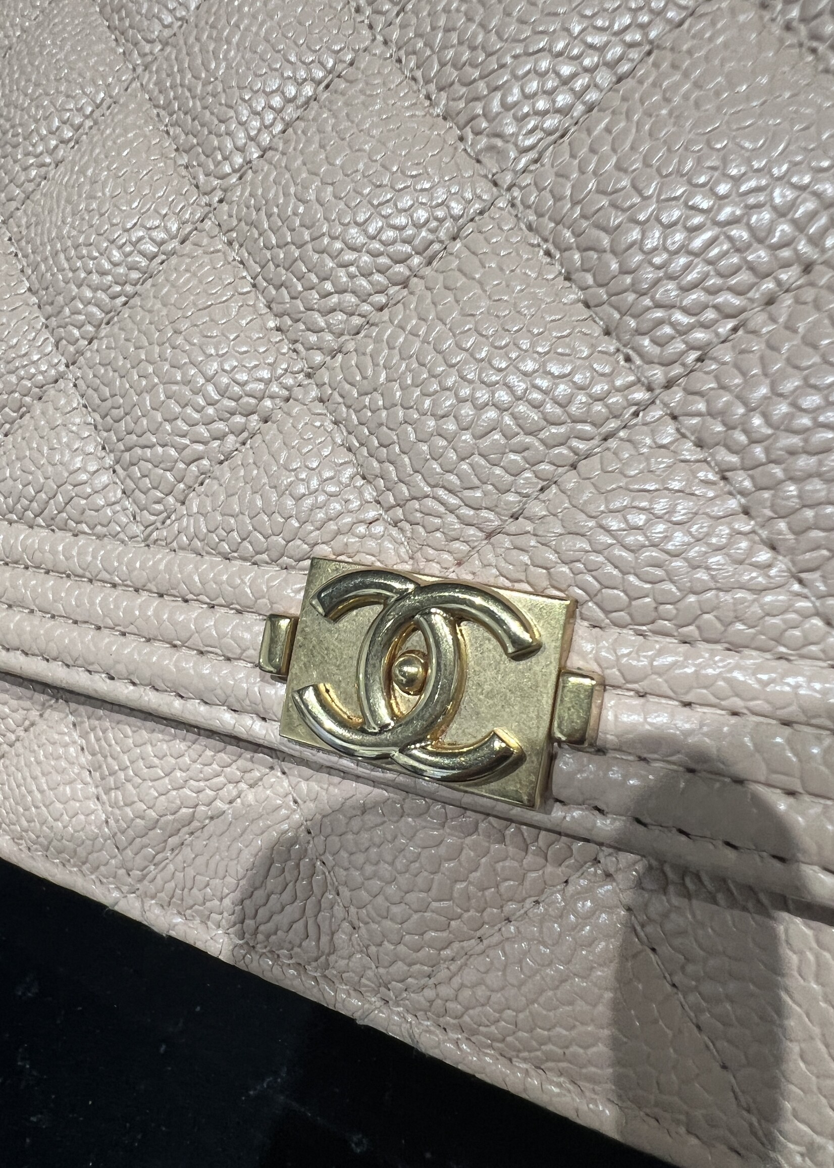 Chanel SOLD - Chanel Boy Wallet on Chain Biege