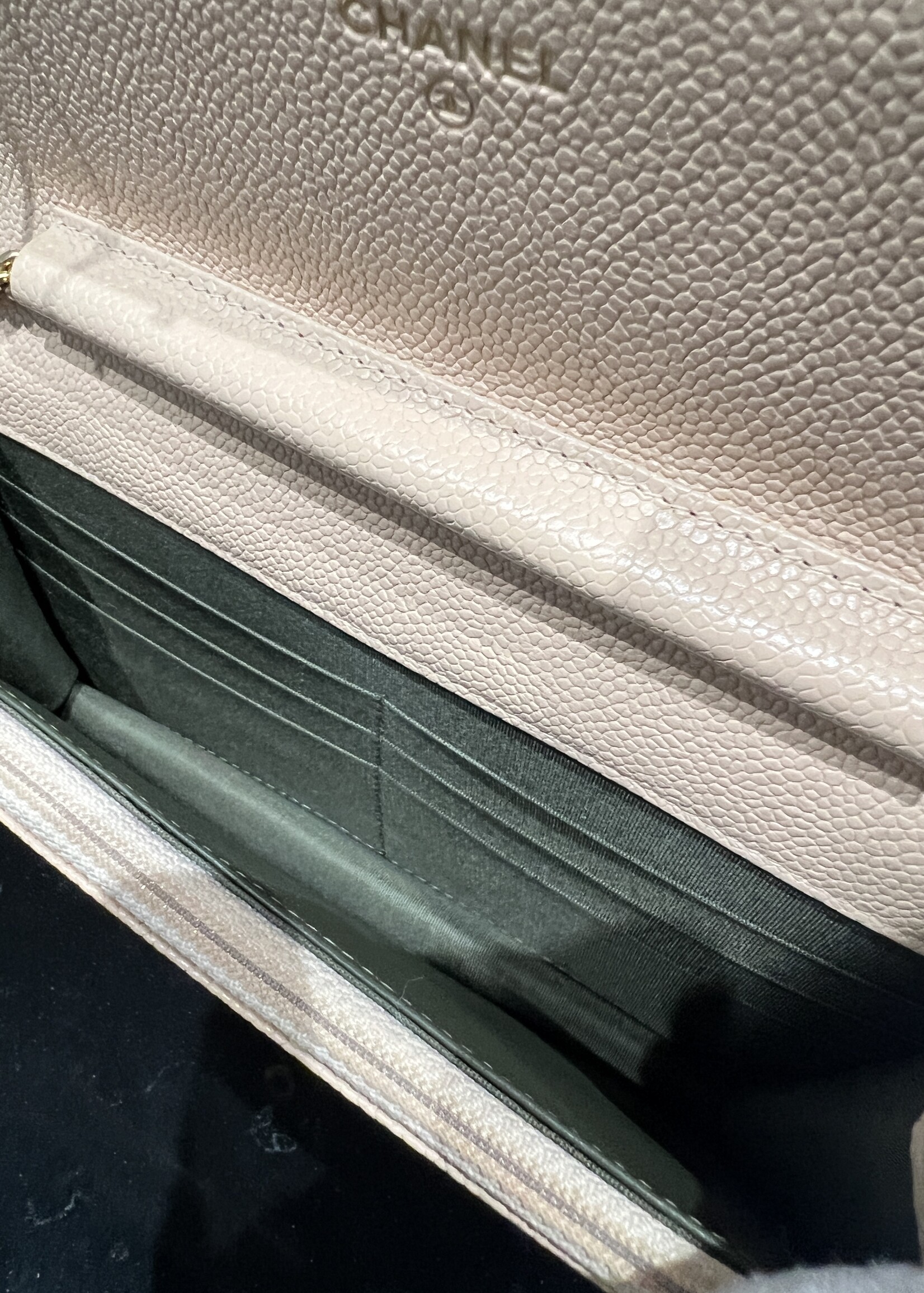 Chanel SOLD - Chanel Boy Wallet on Chain Biege