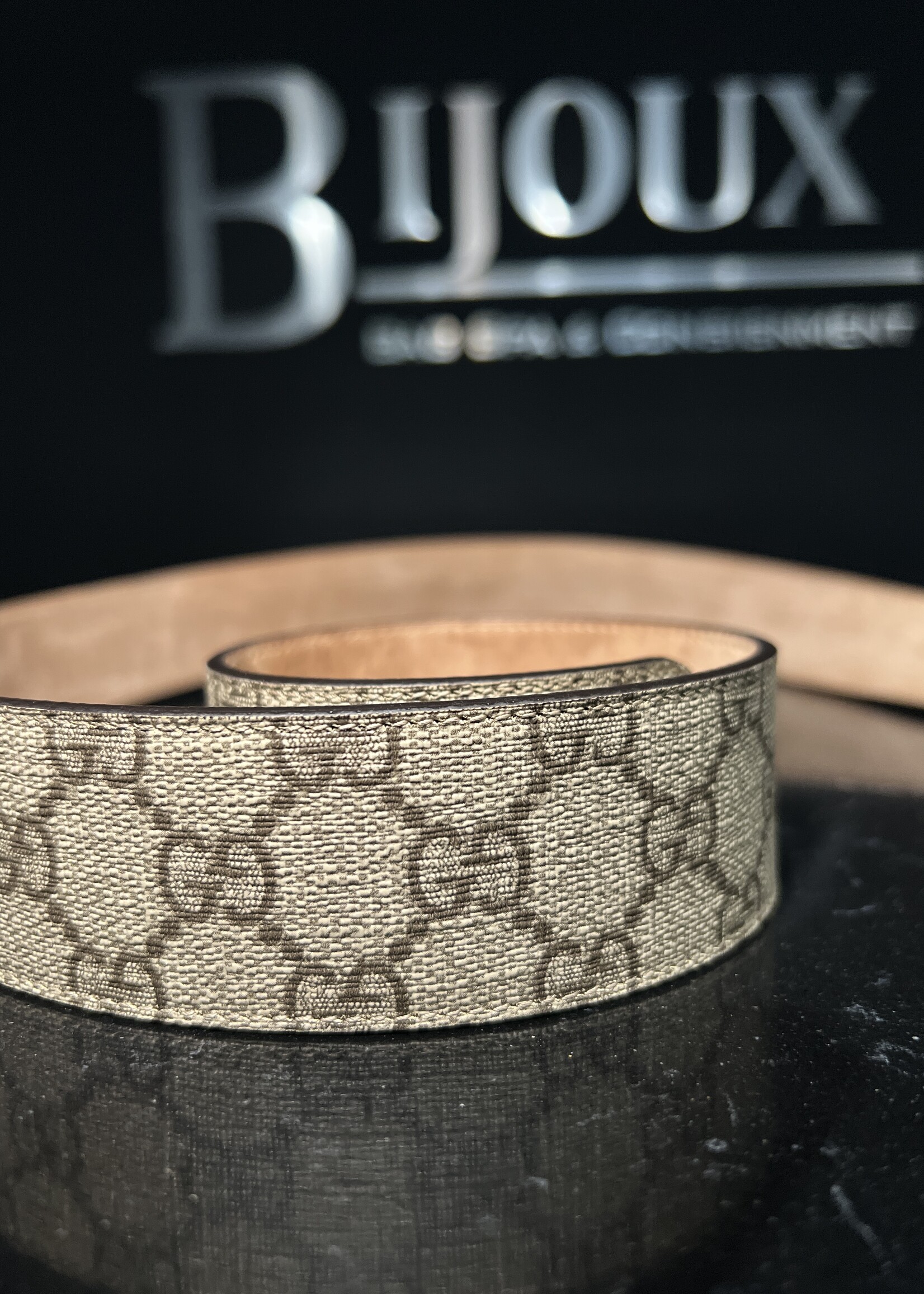 Gucci SOLD - Gucci Interlocking Monogram Belt 100