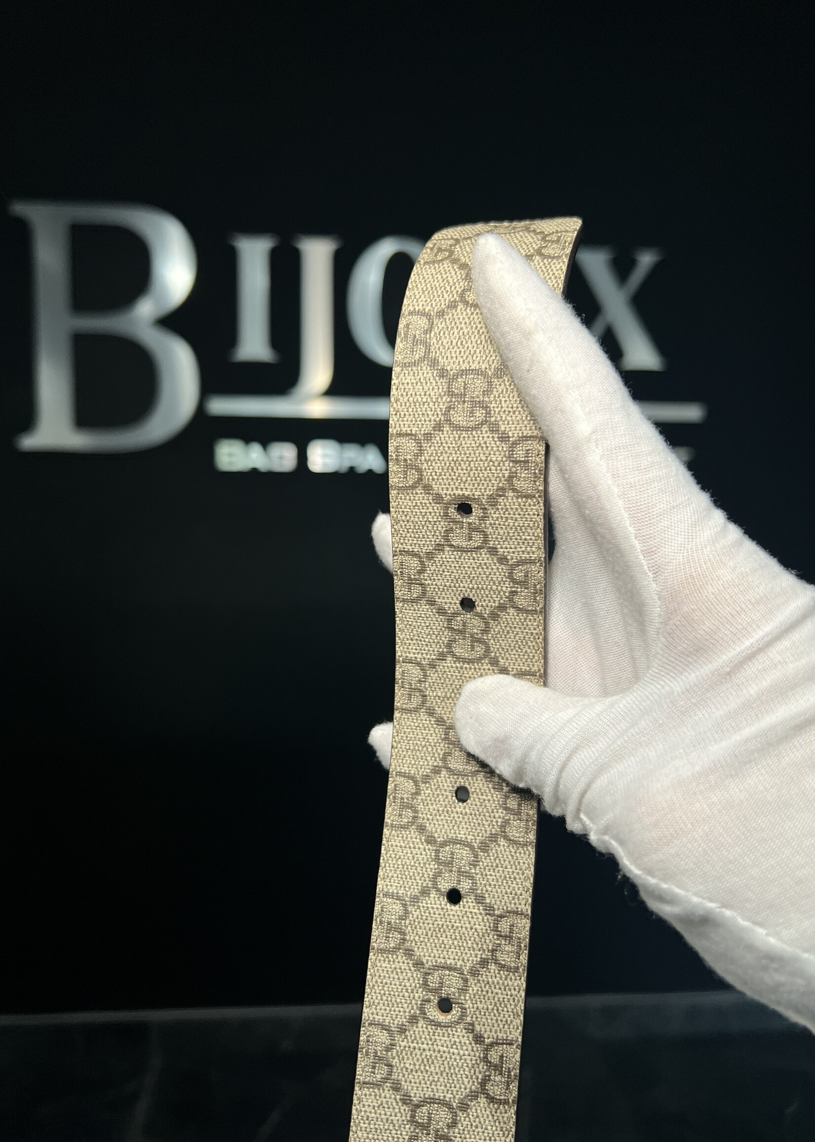 Gucci SOLD - Gucci Interlocking Monogram Belt 100