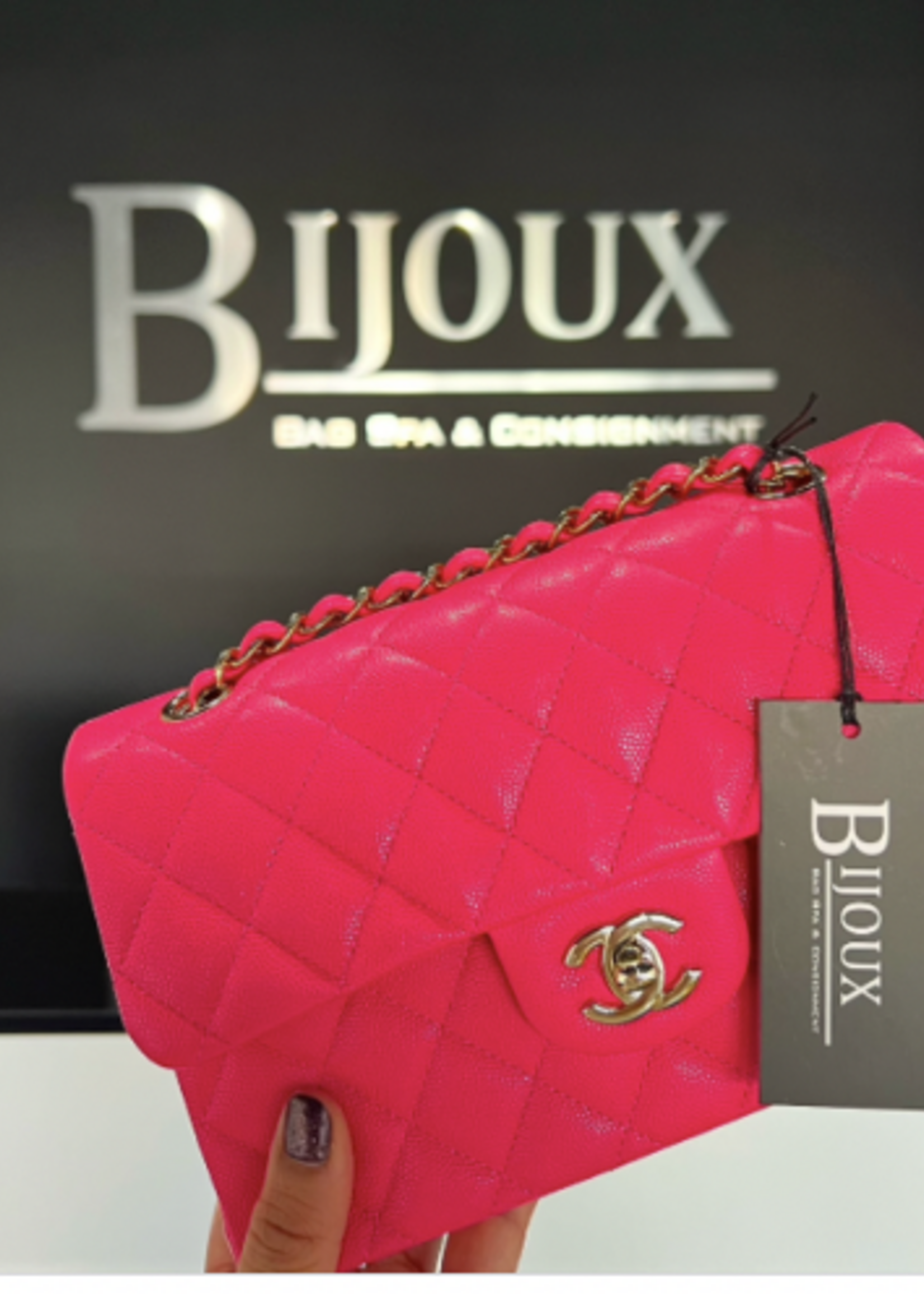 Chanel Chanel Classic Small Caviar Pink GHW (BNIB)