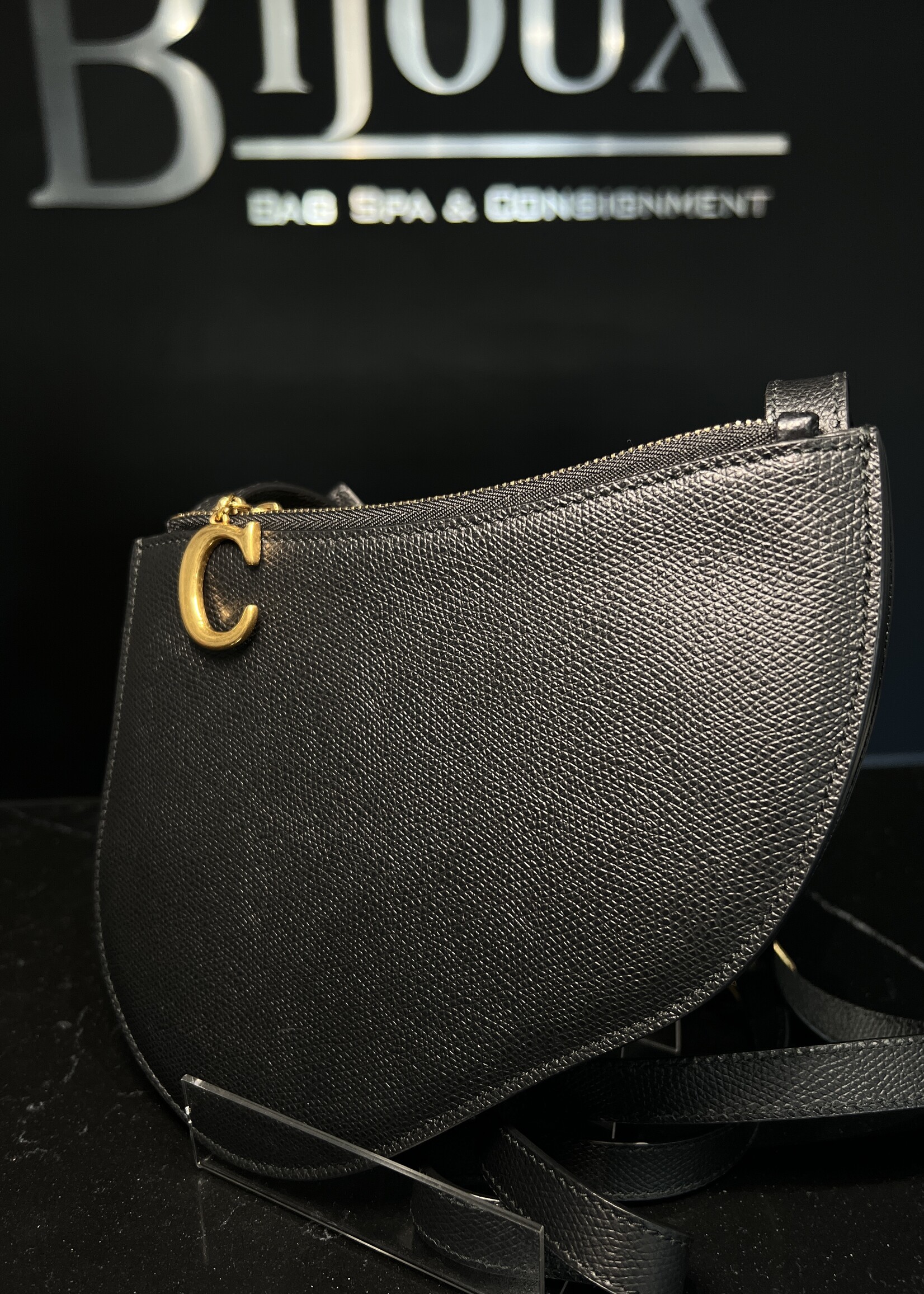 Christian Dior SOLD - Christian Dior Black Saddle Pouch