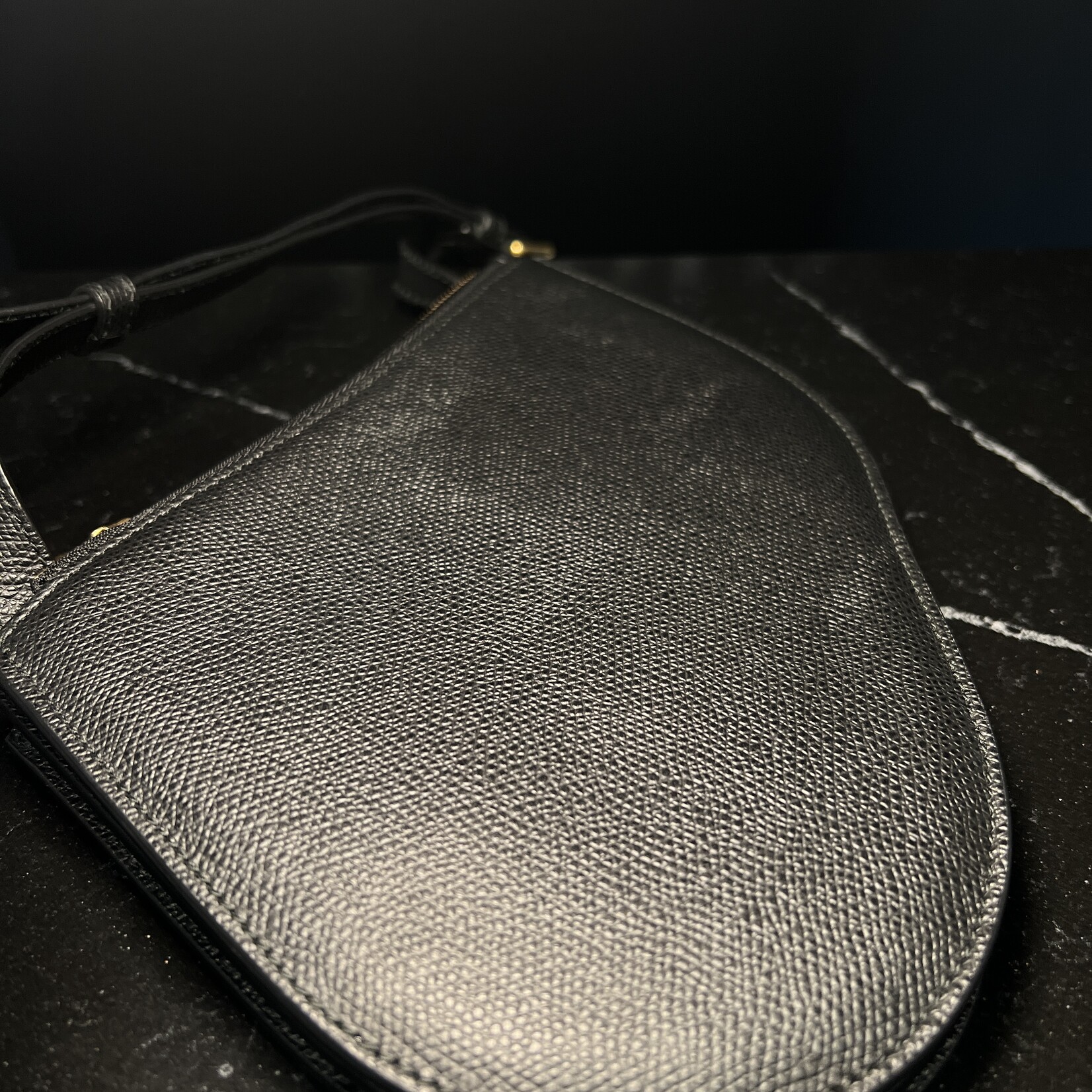 Christian Dior SOLD - Christian Dior Black Saddle Pouch