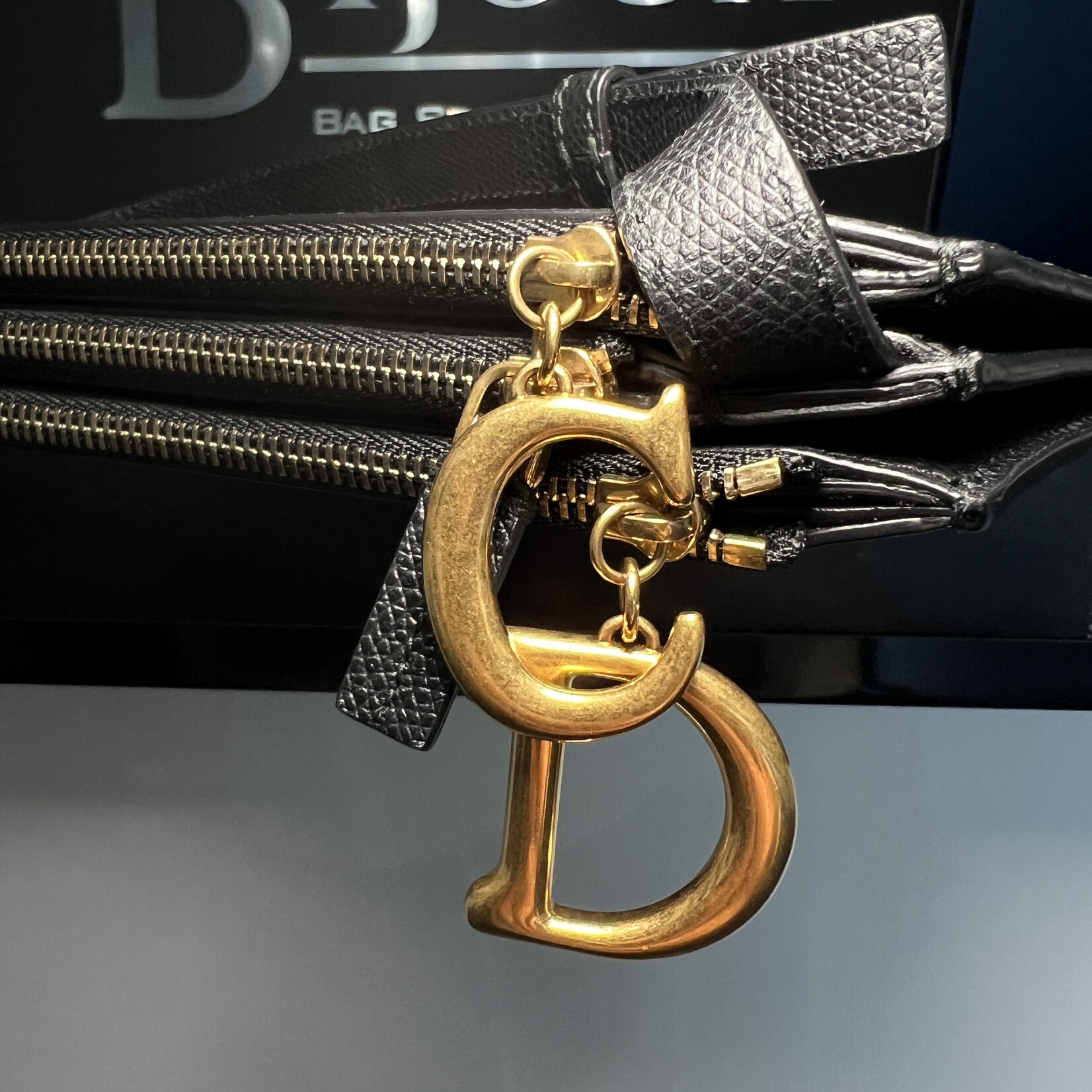 Christian Dior SOLD - Christian Dior Black Saddle Pouch