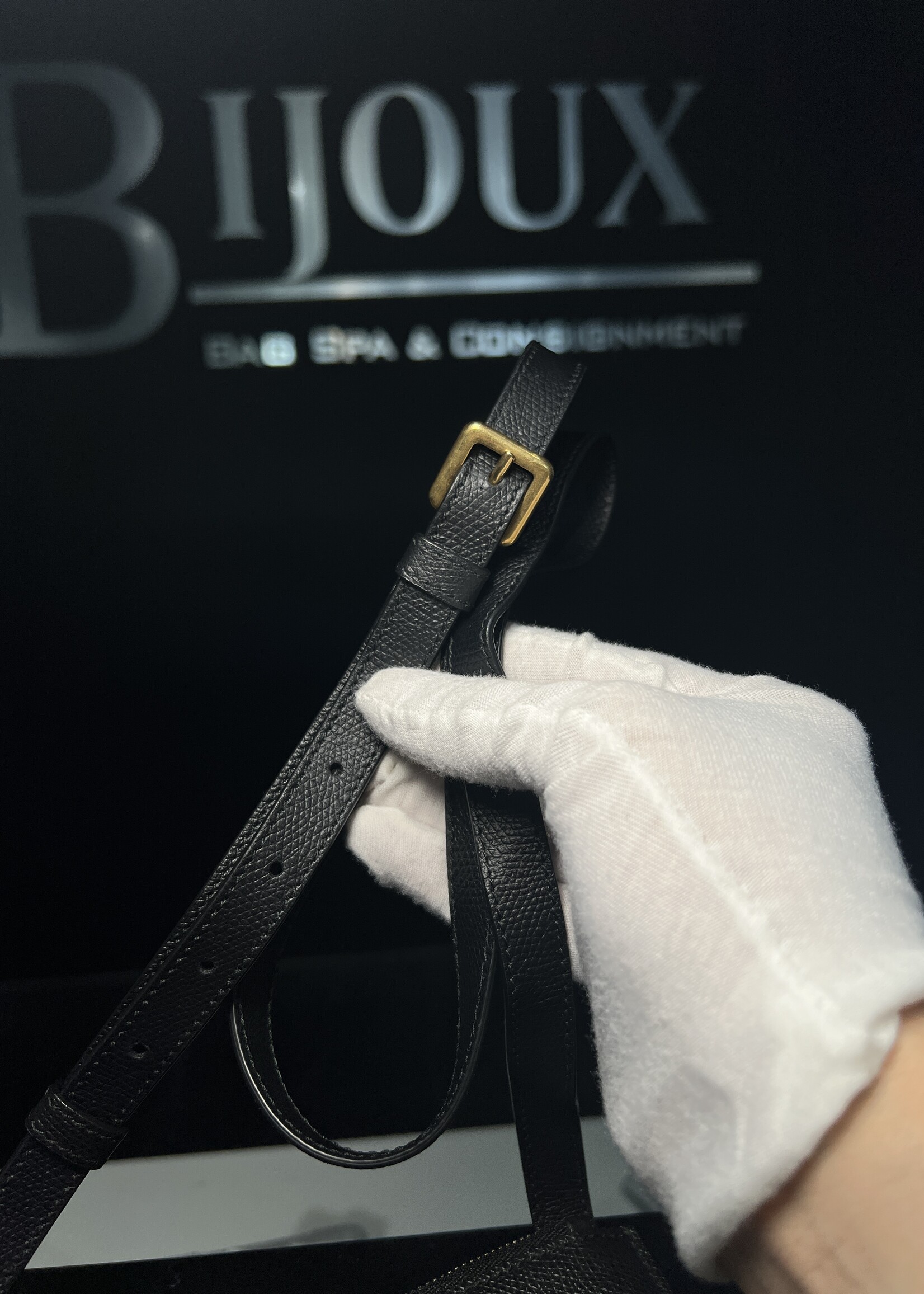 Christian Dior SOLD - Christian Dior Black Saddle Pouch