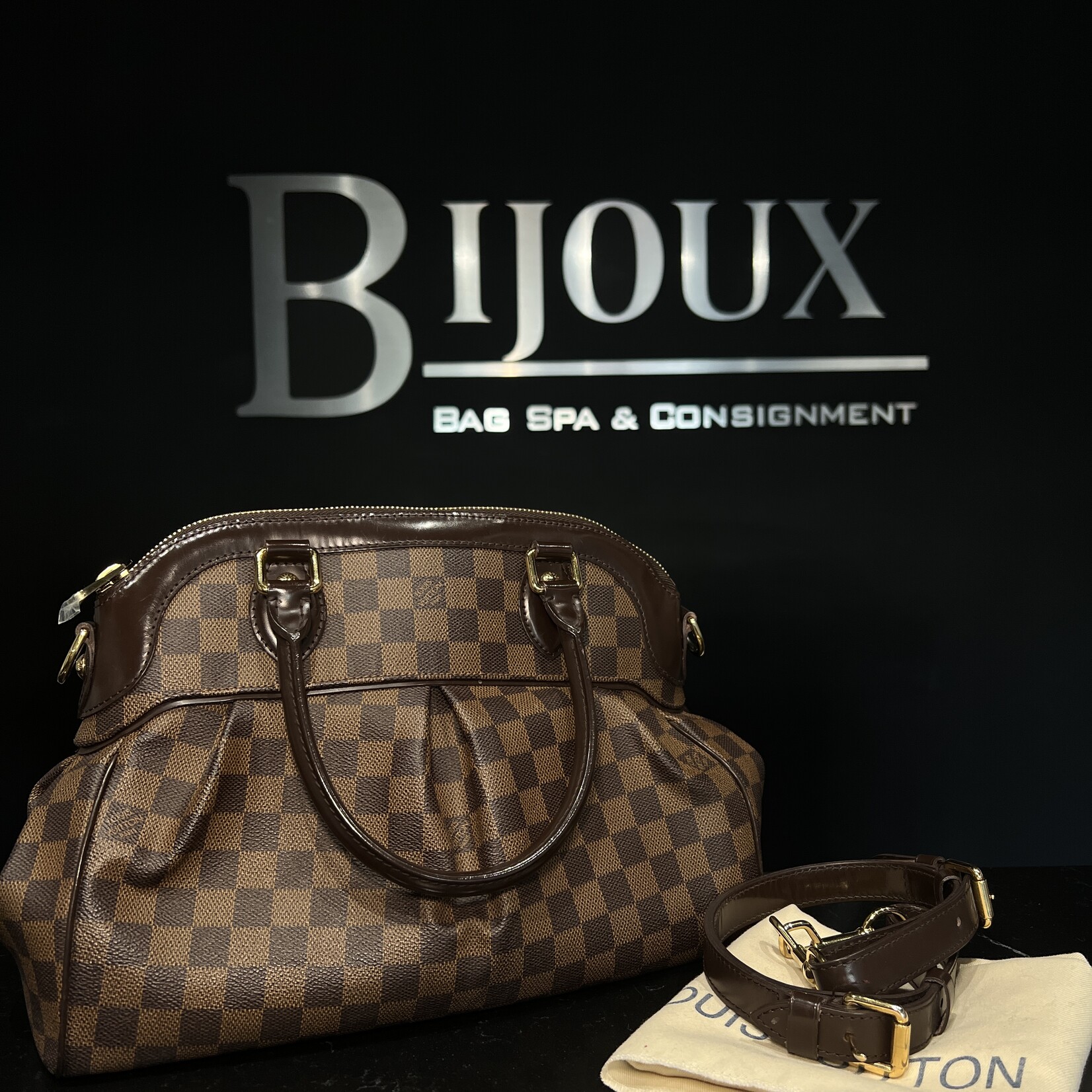 Louis Vuitton Louis Vuitton Trevi PM Damier Ebene