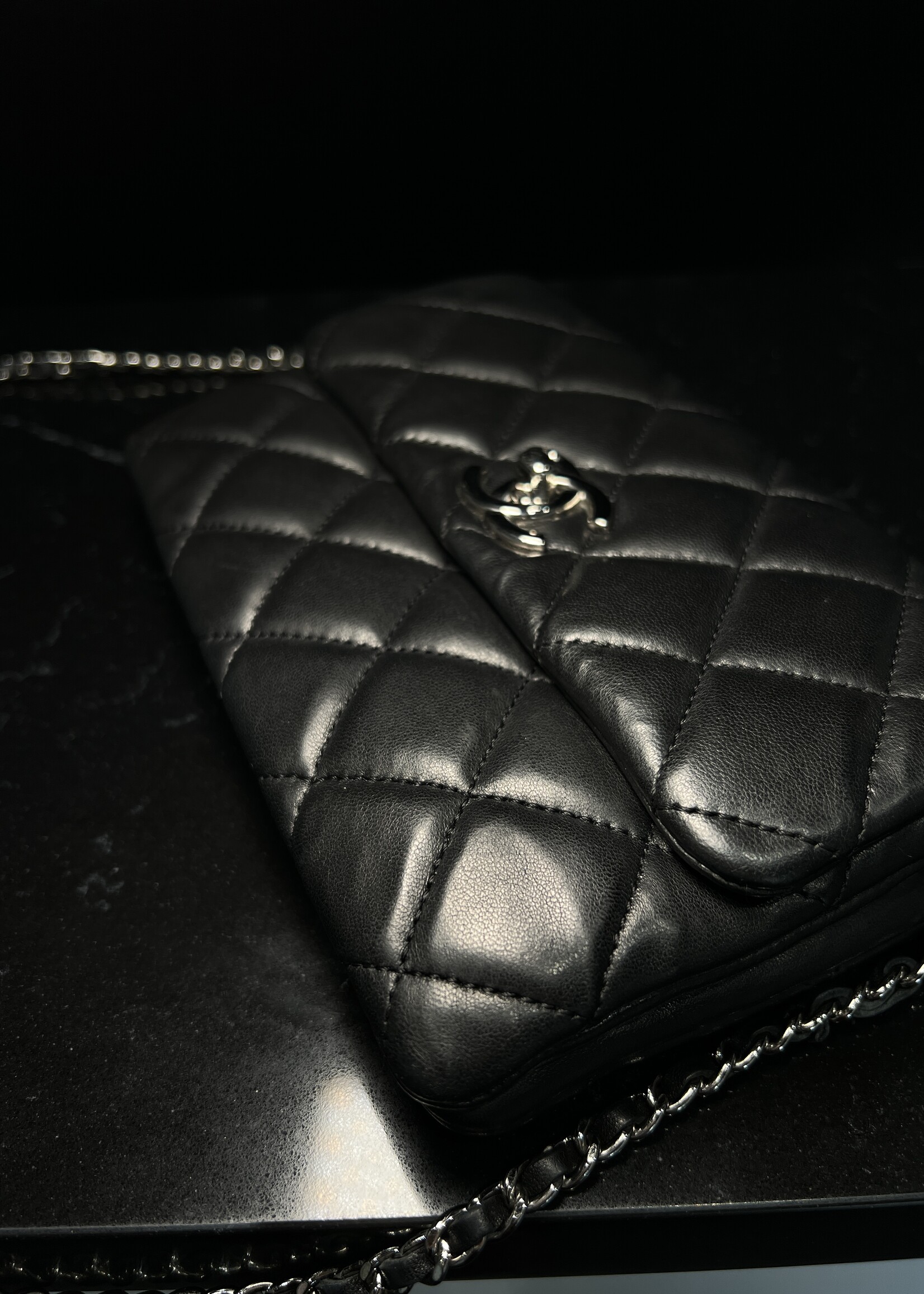 Chanel SOLD- Chanel Daily Zip Wallet on Chain Lambskin