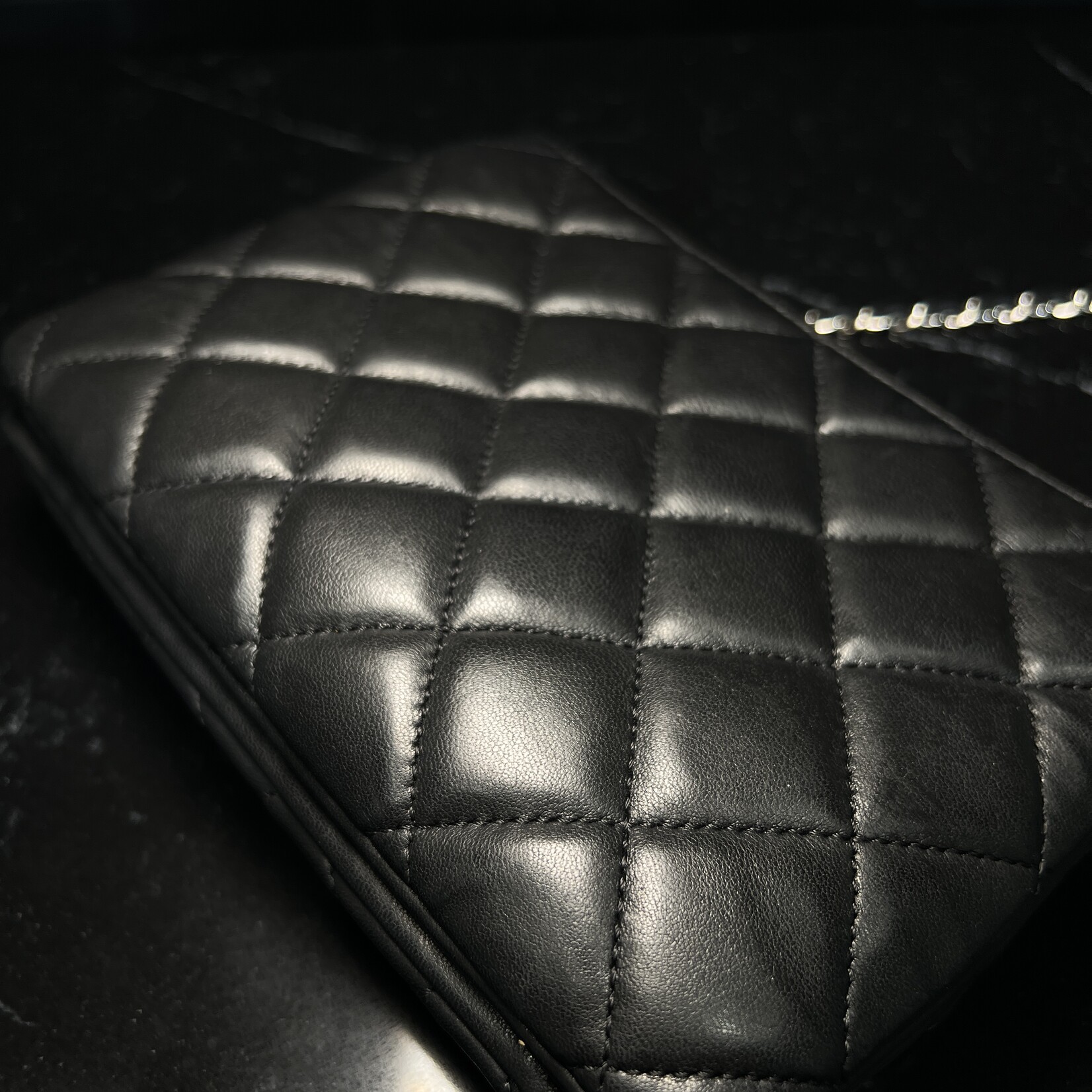 Chanel SOLD- Chanel Daily Zip Wallet on Chain Lambskin
