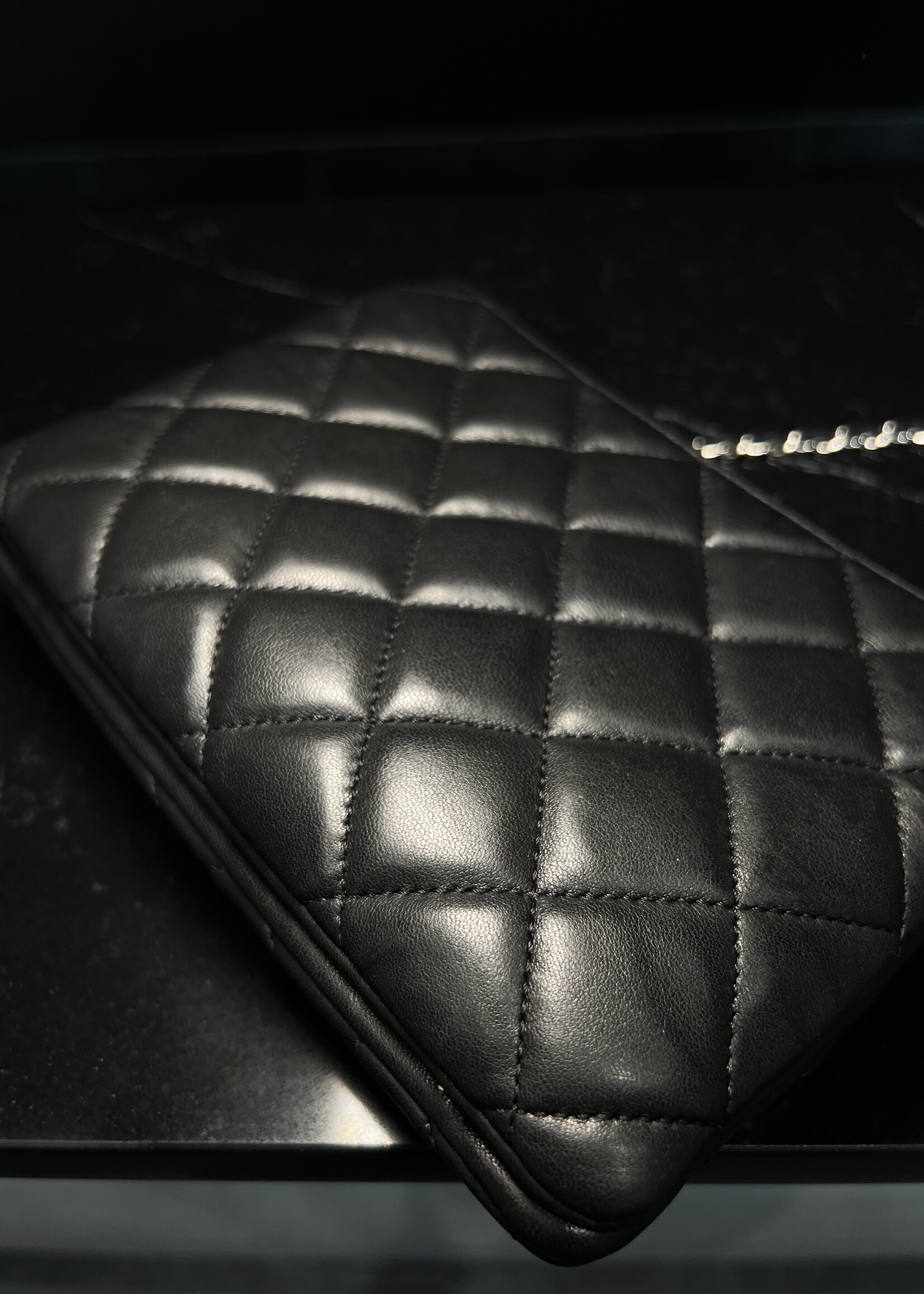 Chanel SOLD- Chanel Daily Zip Wallet on Chain Lambskin