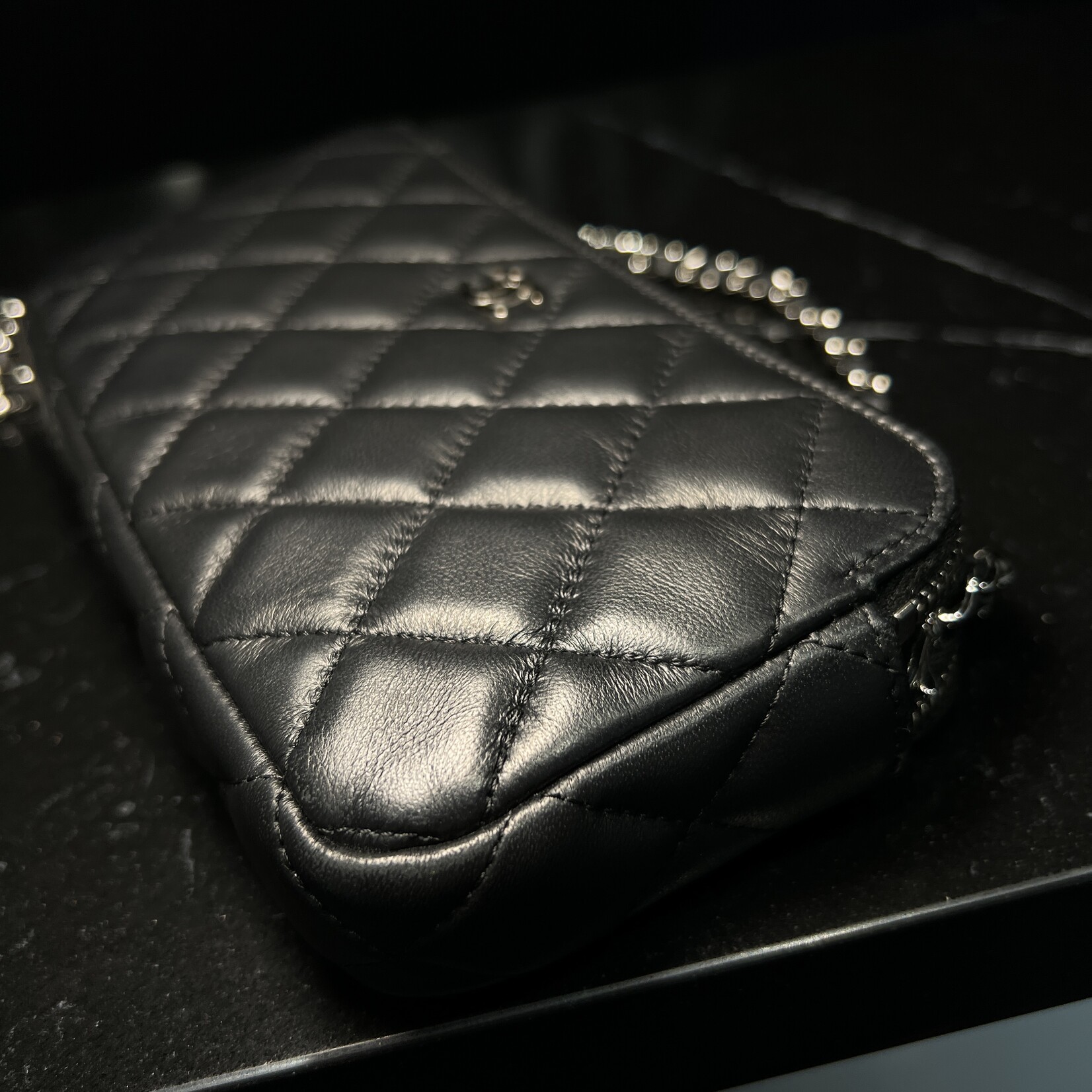 Chanel Chanel Double Zip Wallet on Chain