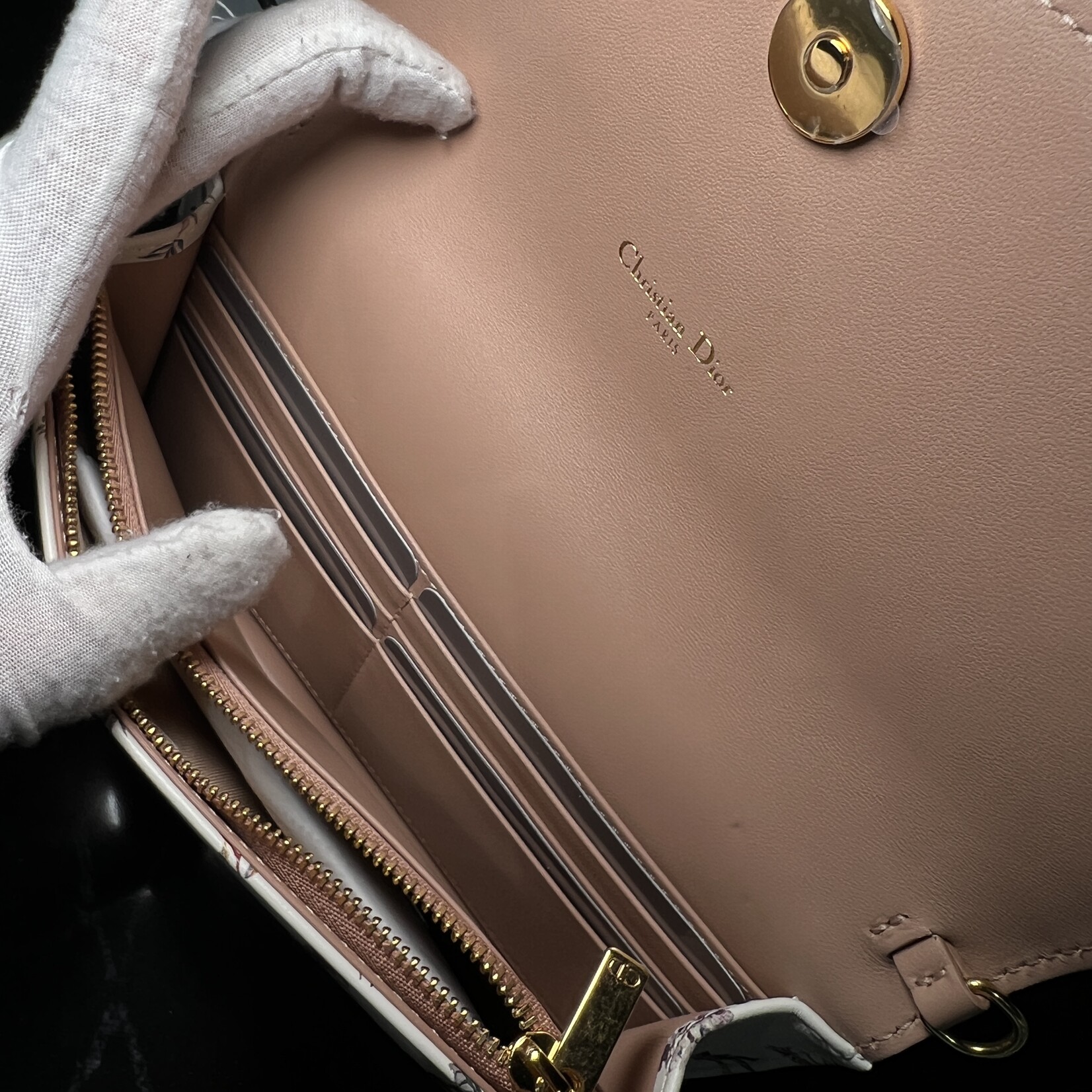 Christian Dior SOLD- Christian Dior Caro Clutch on Chain